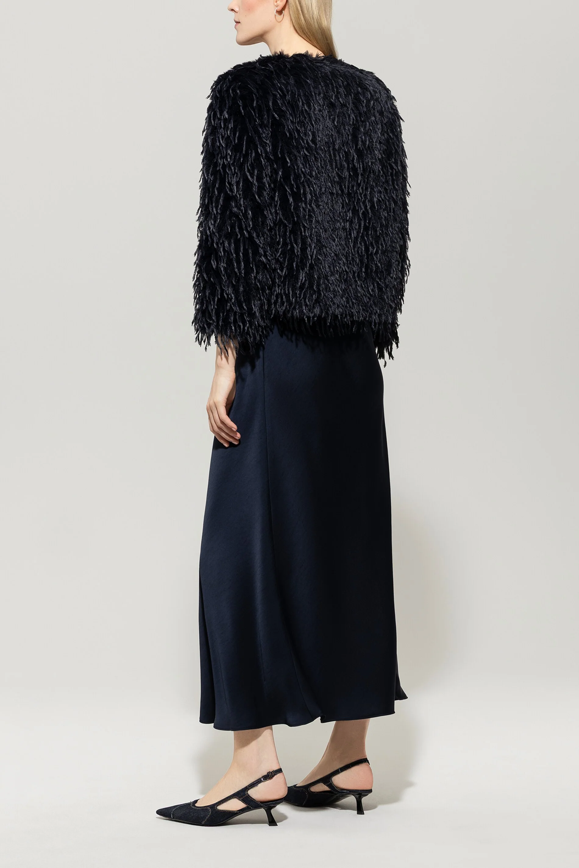 Jacke in Fell-Optik - dark blue - Standard - Image 3