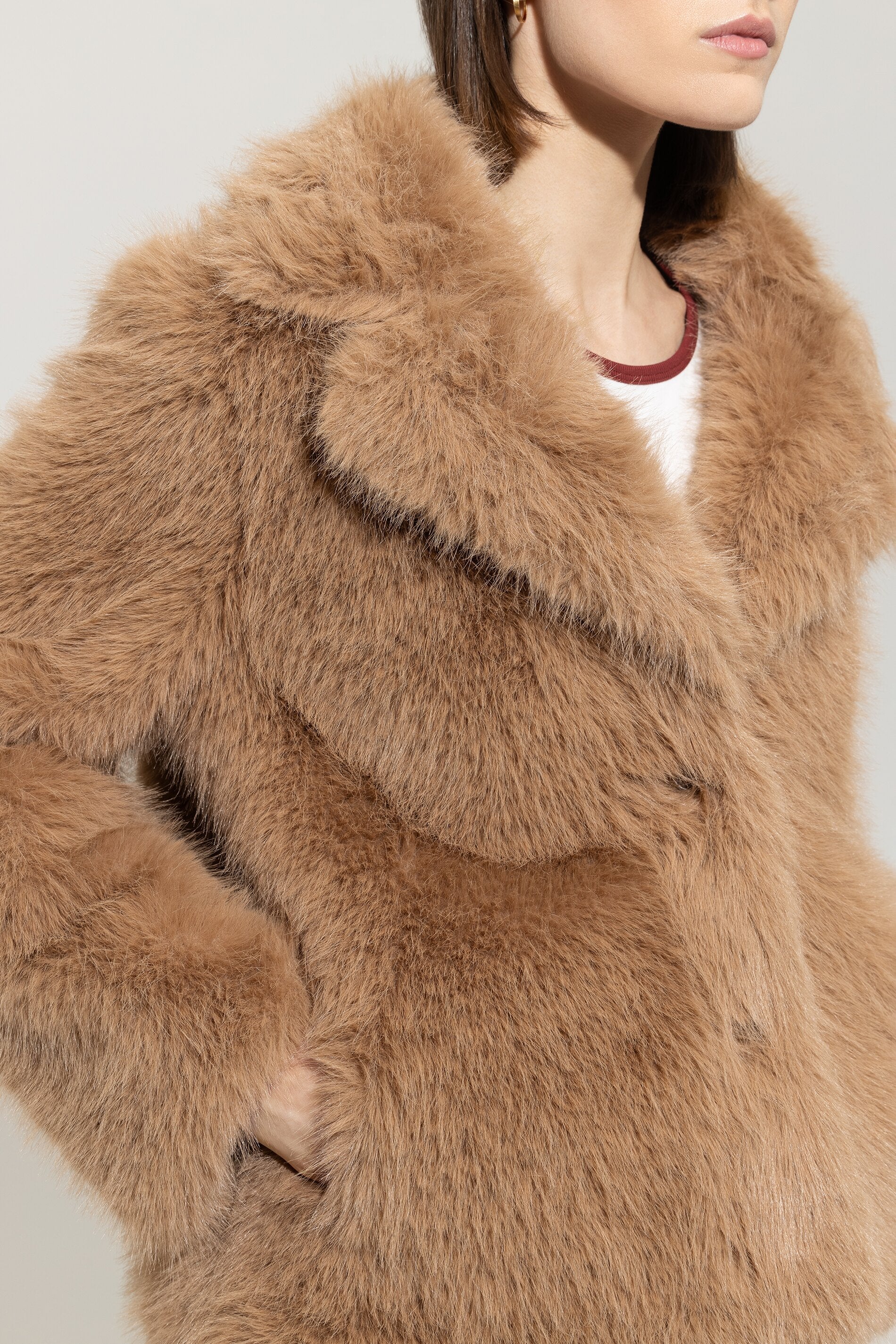 Jacke in Fell-Optik - light walnut - Standard - Image 4