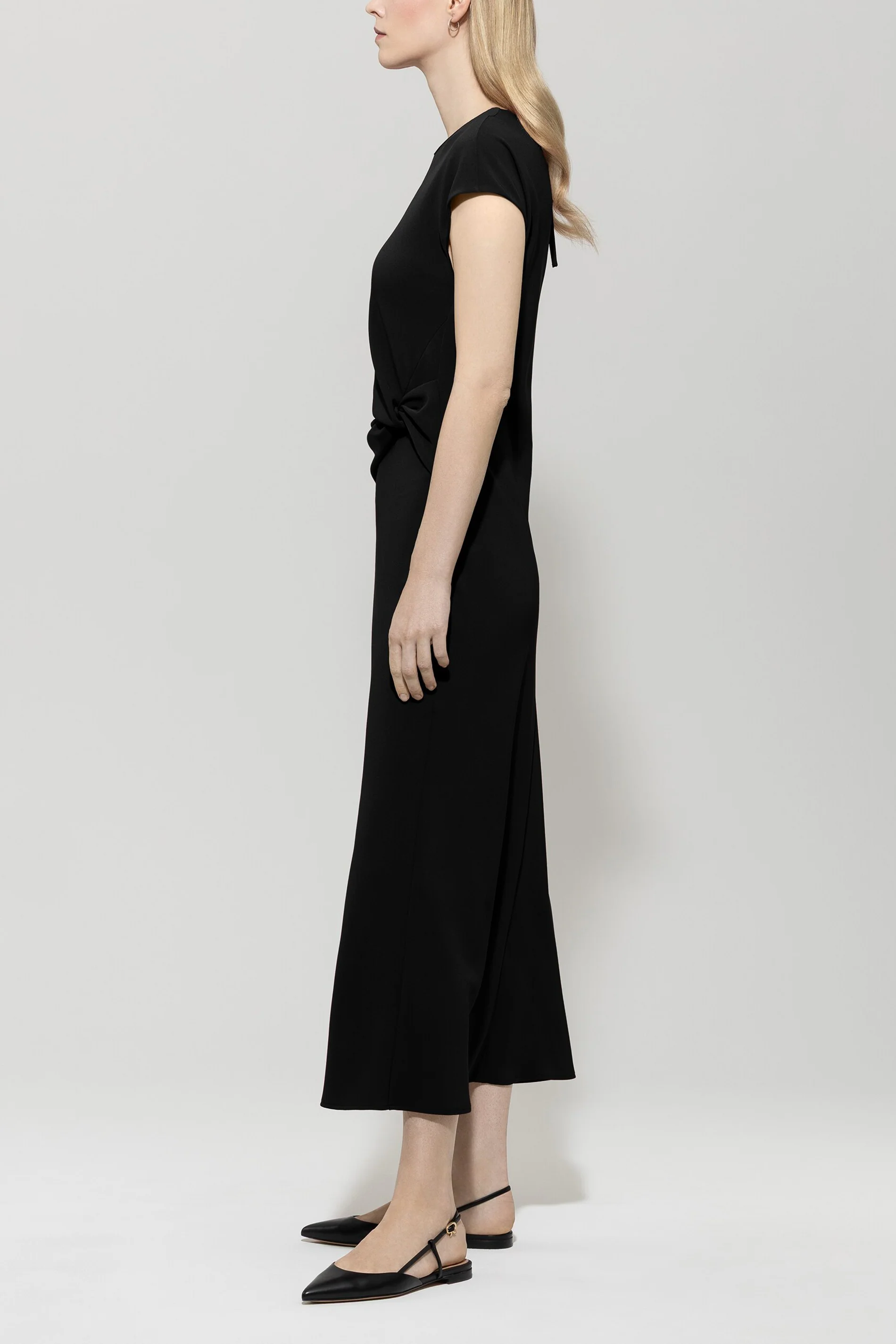 Kleid mit Drapédetail - deep black - Standard - Image 2