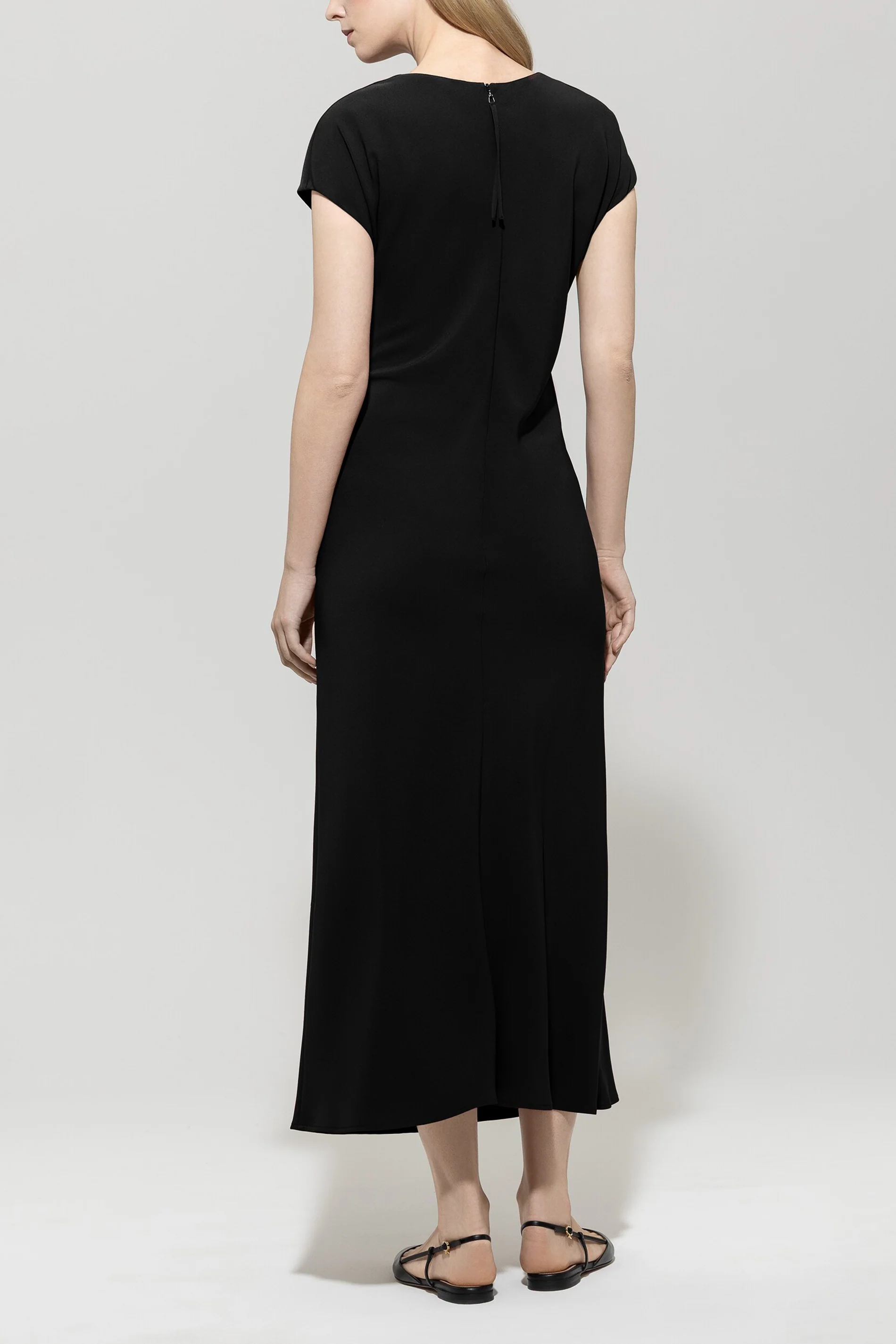 Kleid mit Drapédetail - deep black - Standard - Image 3