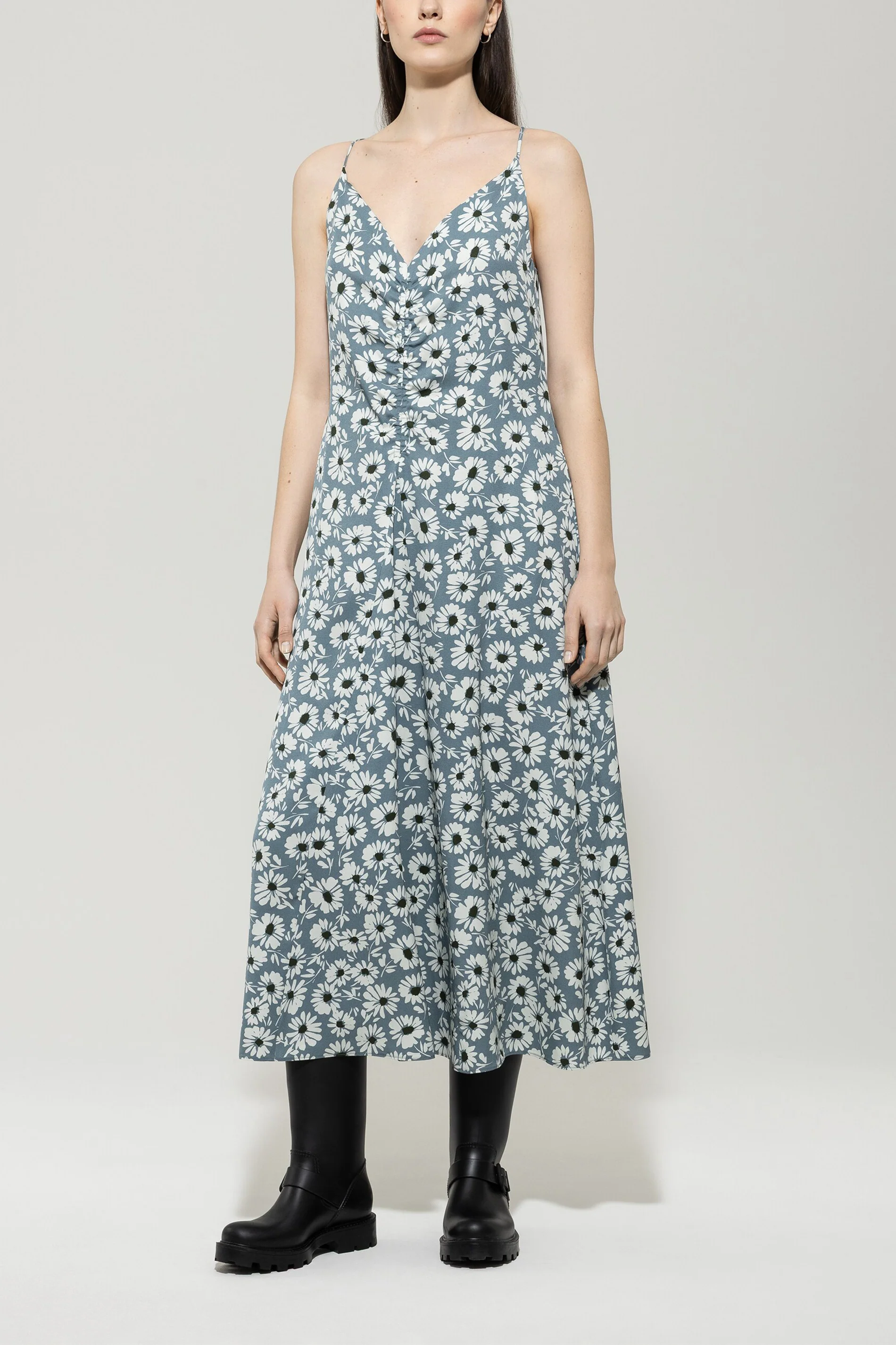 Kleid mit Flower-Print - multi - Standard