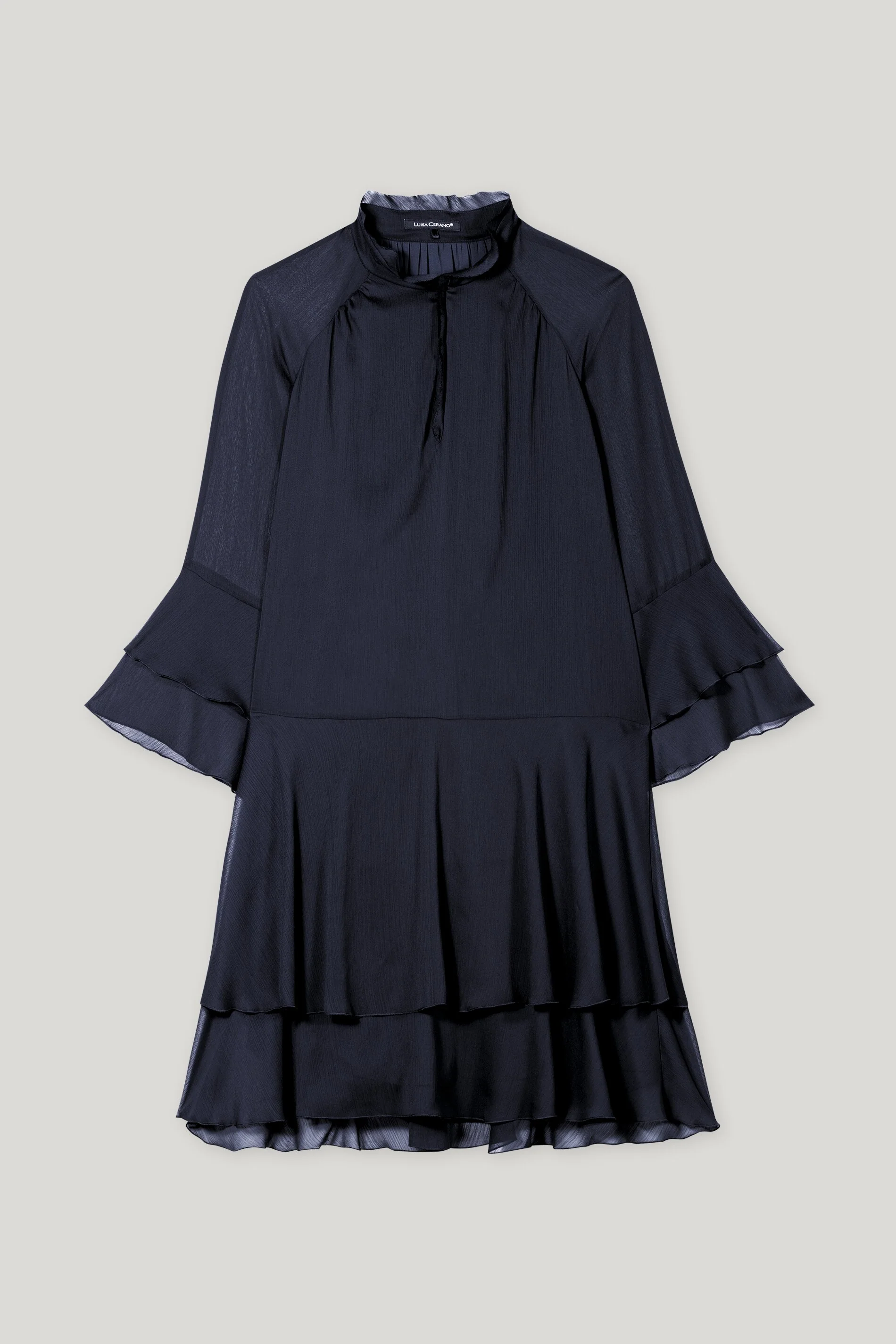 Kleid mit Rüschendetails - dark blue - Standard - Image 5