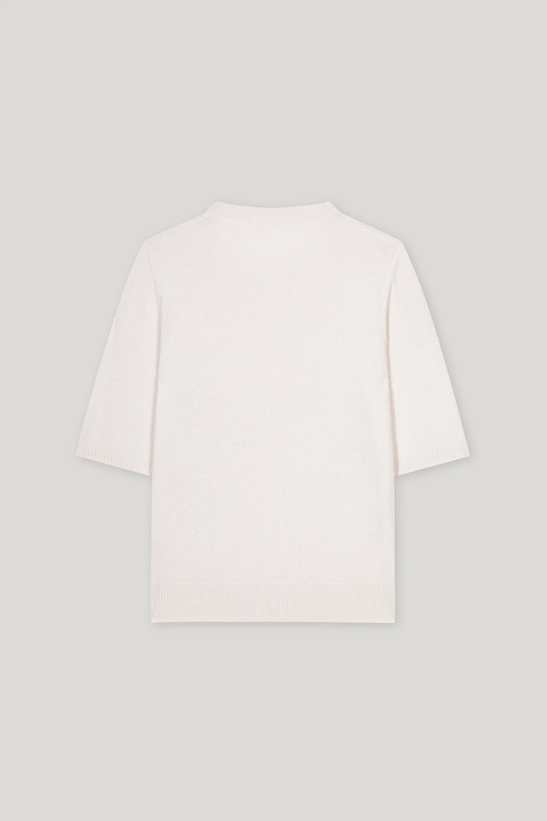 Kurzarm-Pulli aus Kaschmir-Mix - silky cream - Standard - Image 6