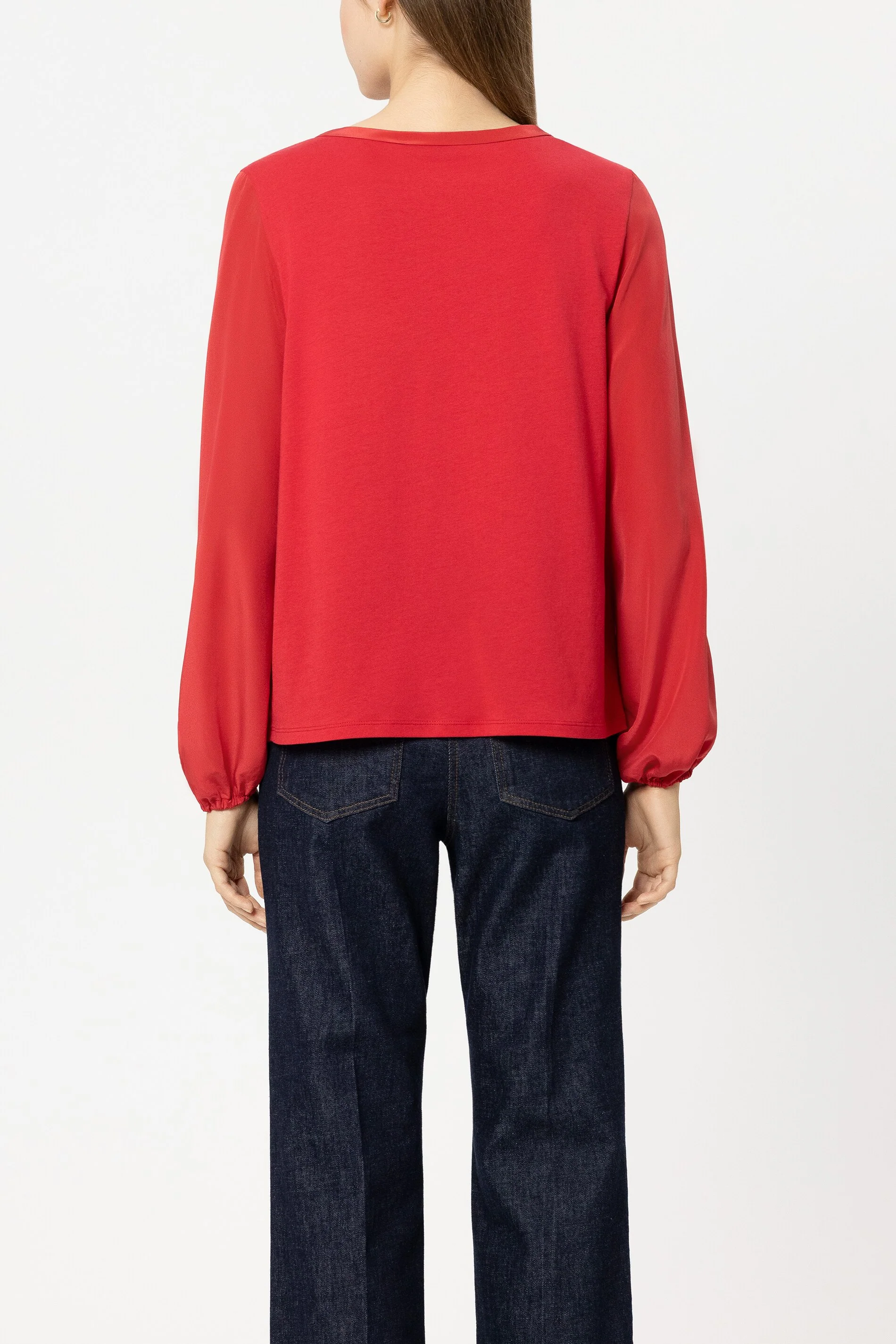 Langarm-Shirt mit Patch - cherry red - Standard - Image 3