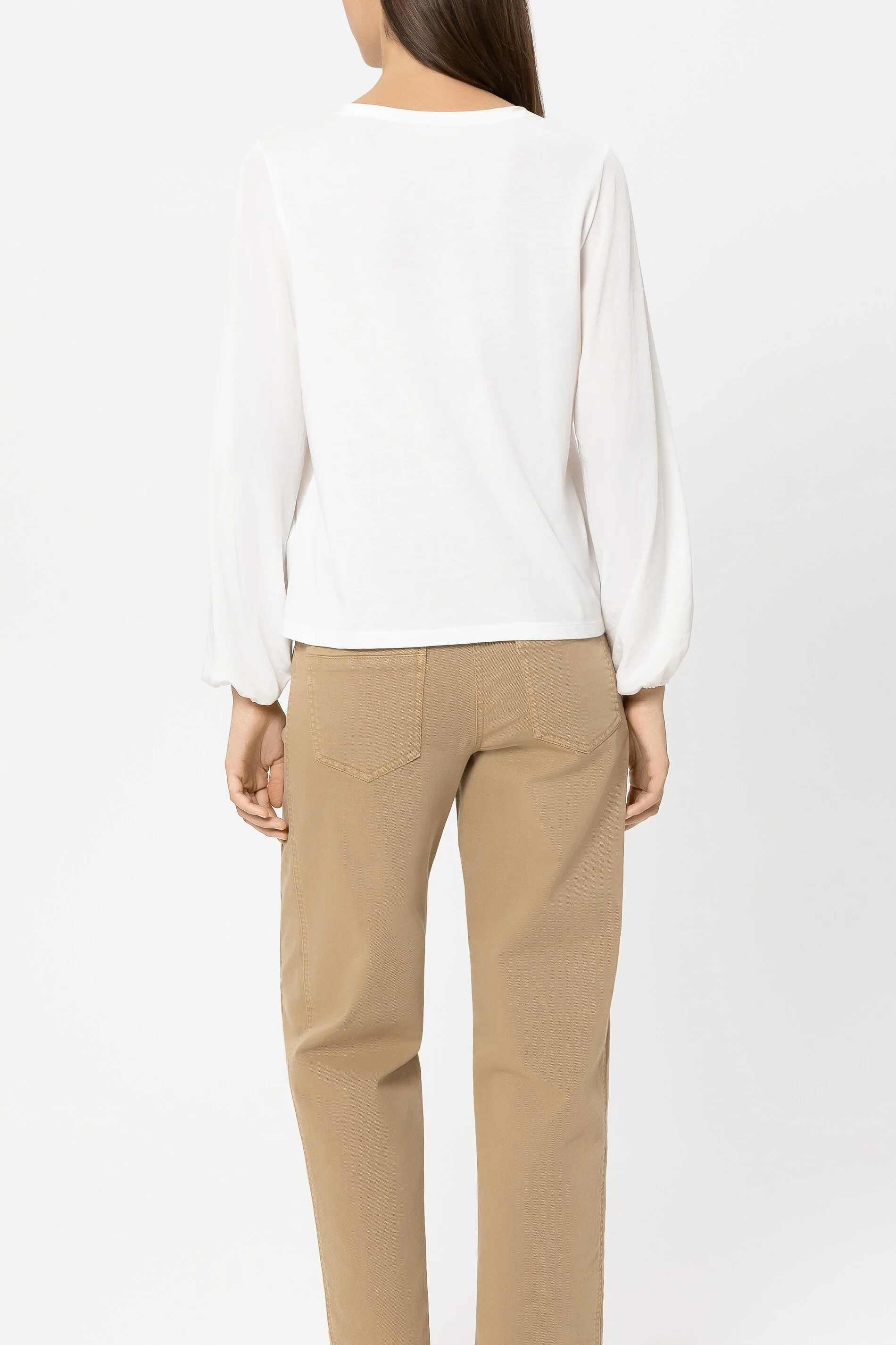 Langarm-Shirt mit Patch - off-white - Standard - Image 3