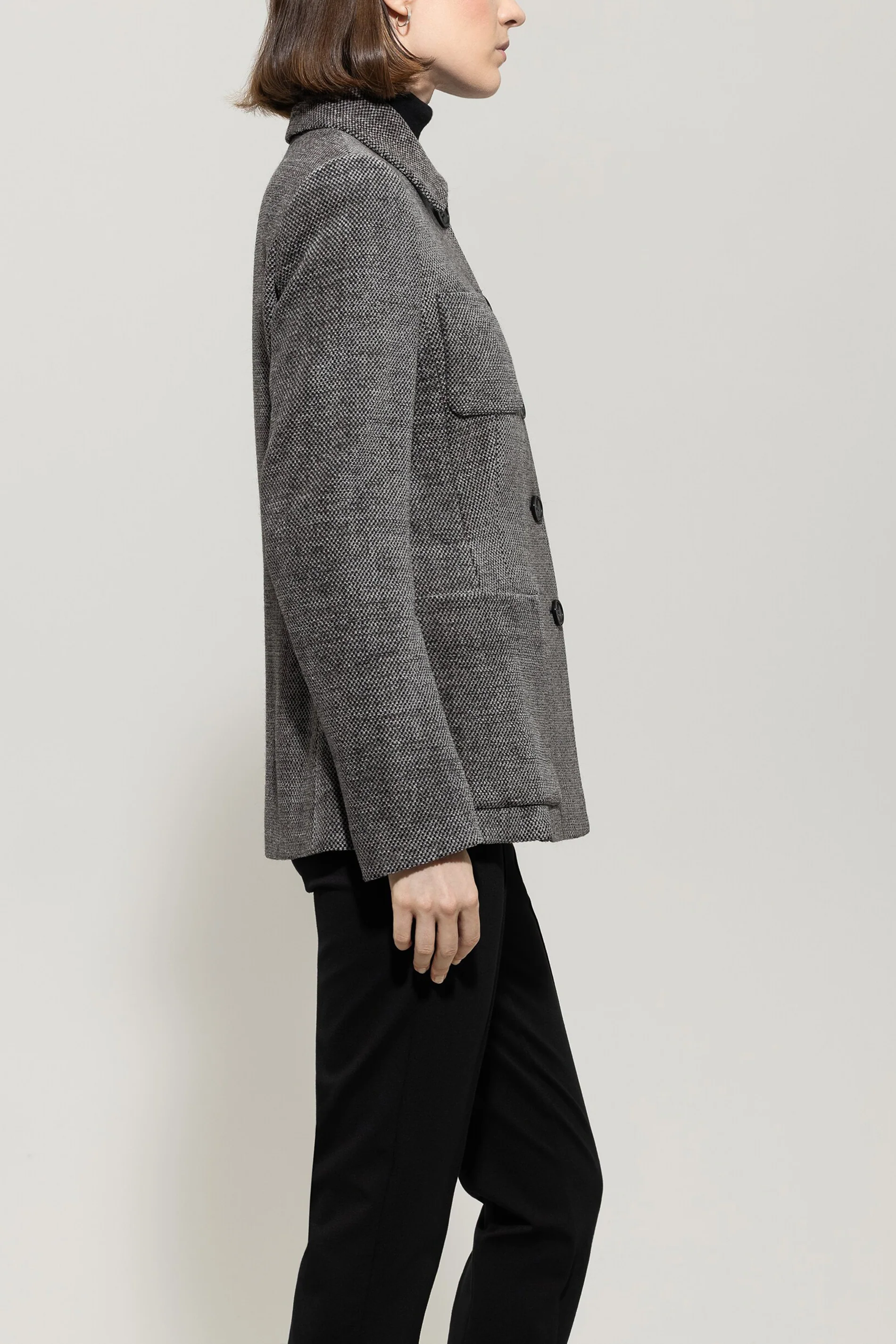Langer Blazer in Tweed-Optik - multi - Standard - Image 2