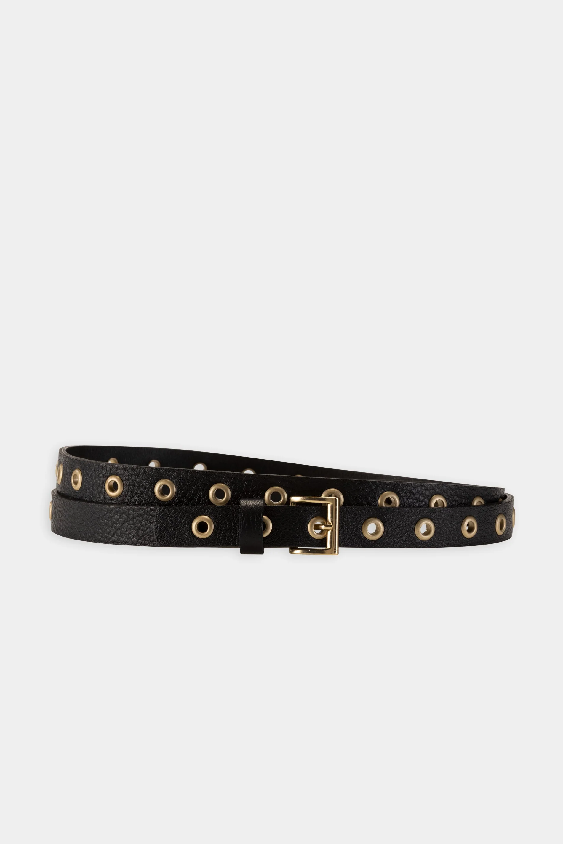 Ledergürtel mit Ösen-Details - pure black - Standard - Image 4