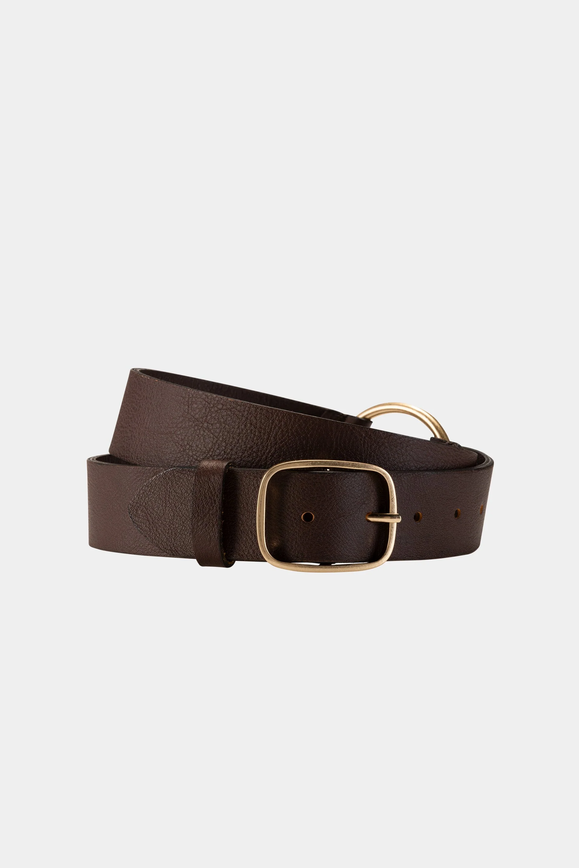 Ledergürtel mit Ring-Detail - vintage brown - Standard - Image 4