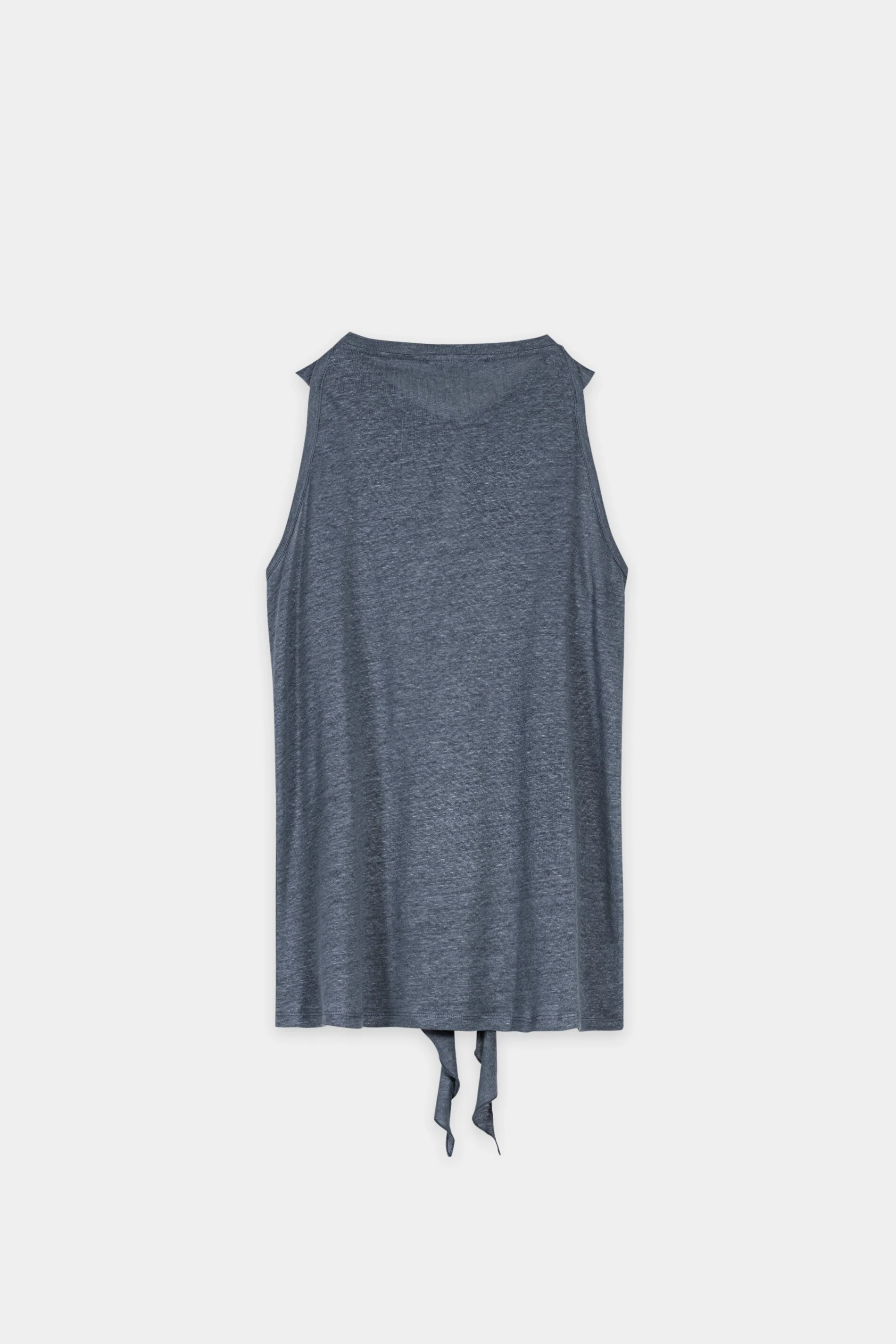 Leinen-Neckholder-Shirt - tinted blue - Standard - Image 6