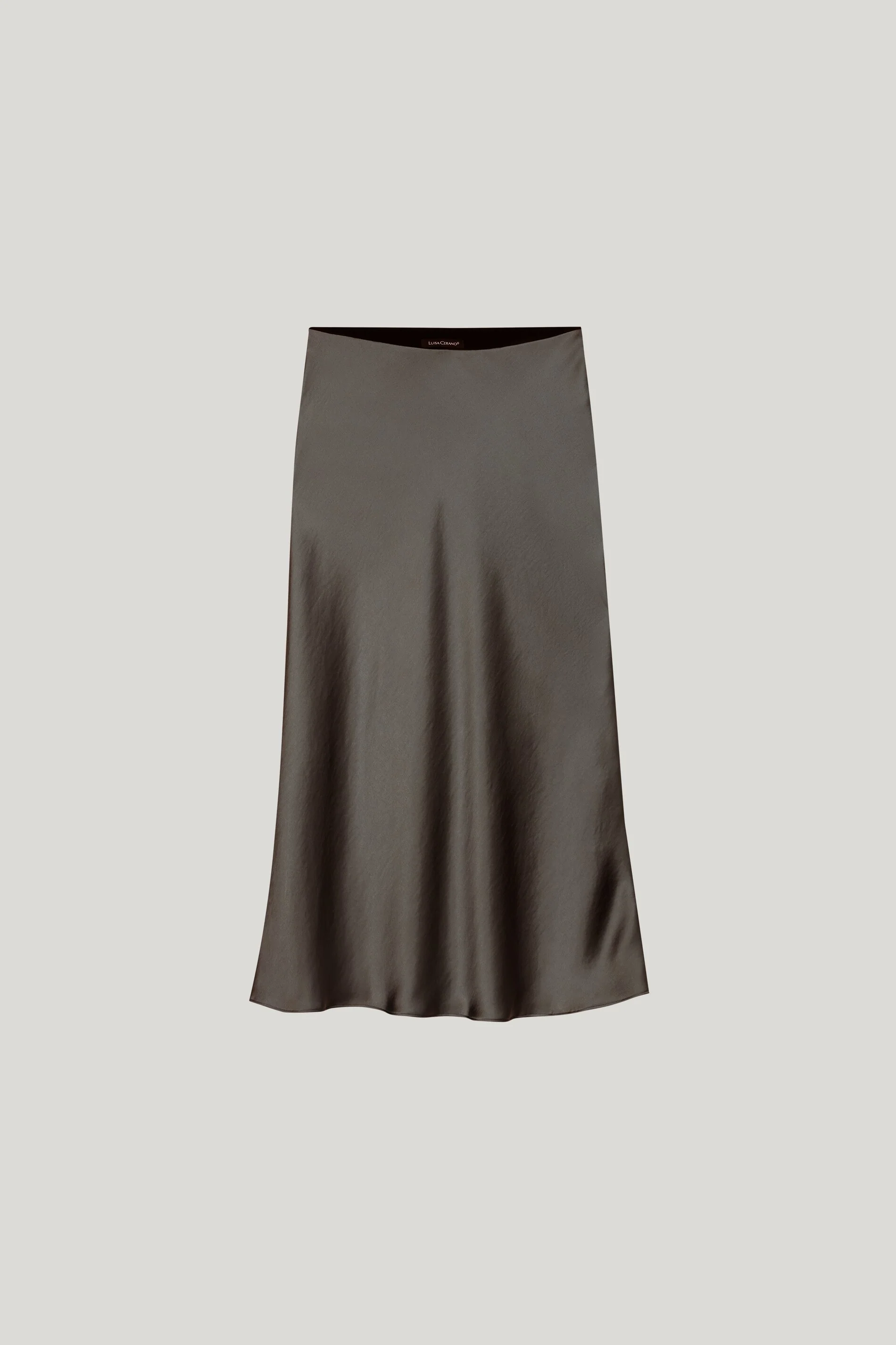 Maxi-Rock in Seiden-Optik - cool khaki - Standard - Image 5