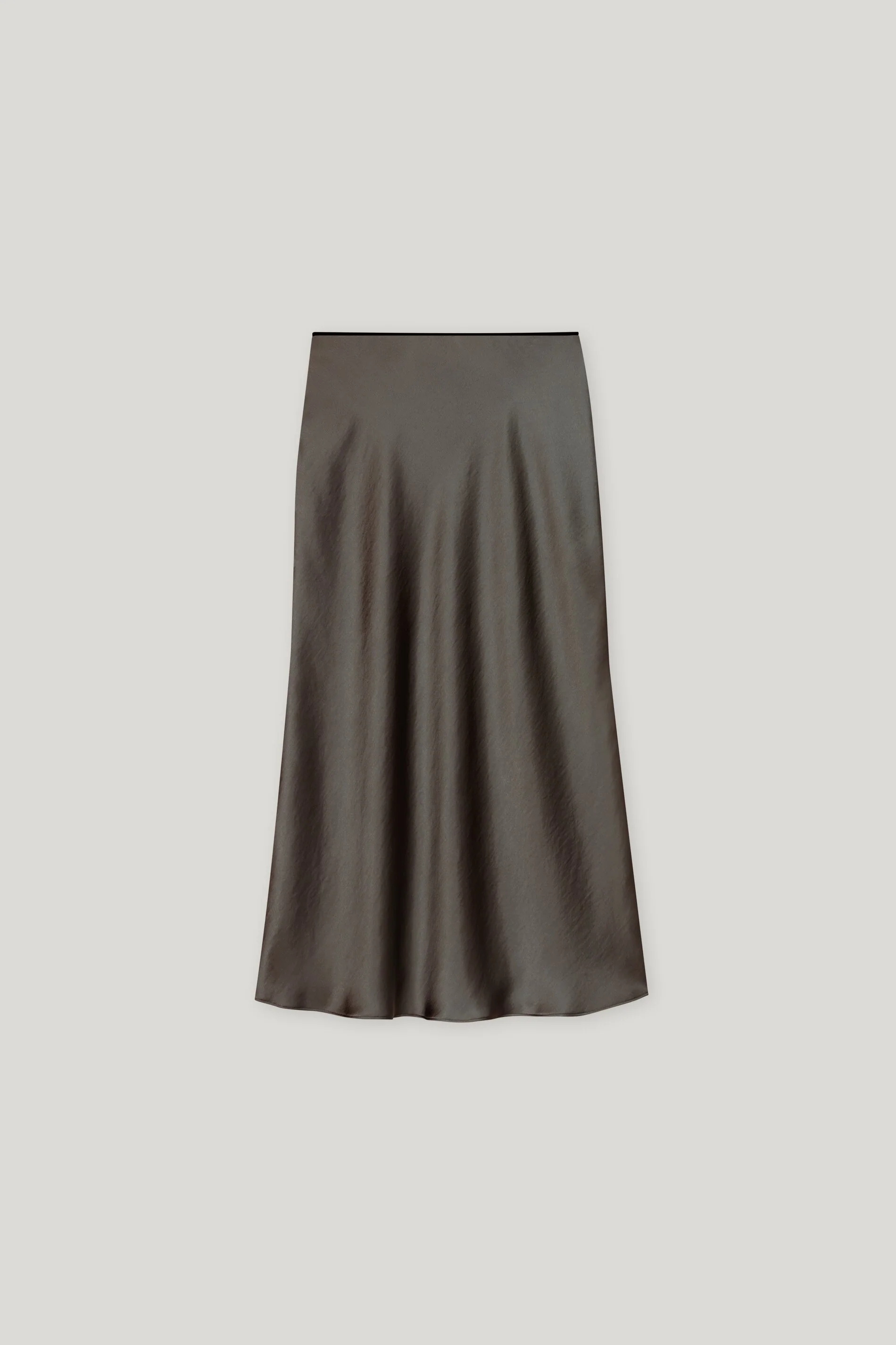 Maxi-Rock in Seiden-Optik - cool khaki - Standard - Image 6