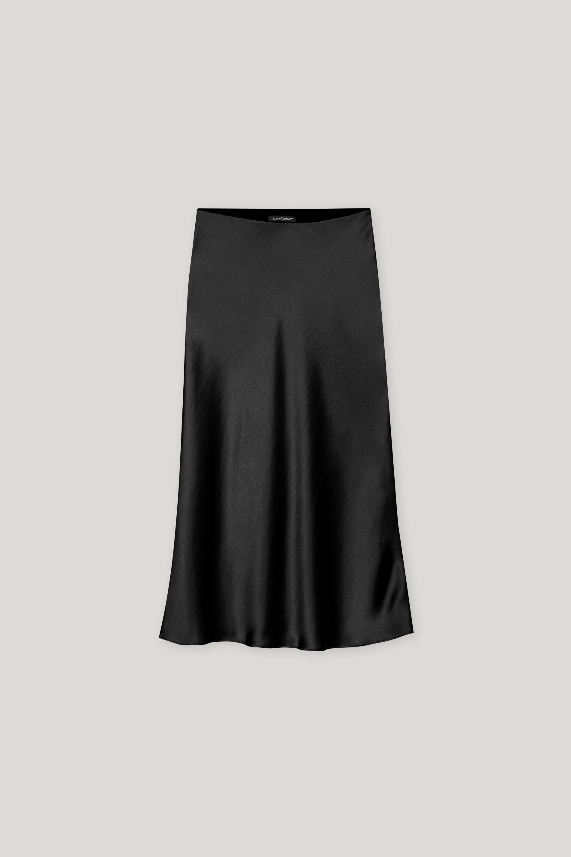 Maxi-Rock in Seiden-Optik - deep black - Standard - Image 5