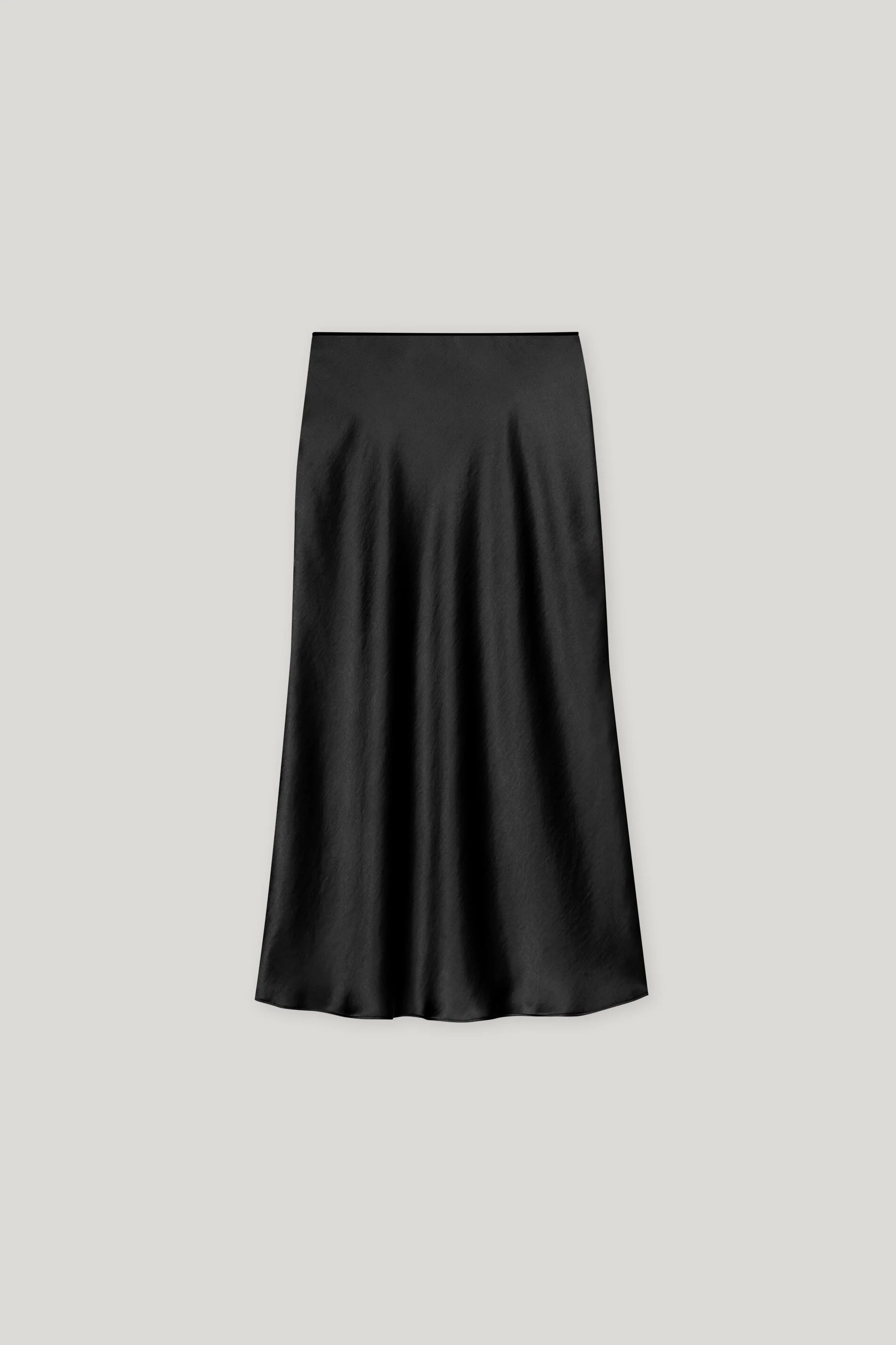 Maxi-Rock in Seiden-Optik - deep black - Standard - Image 6
