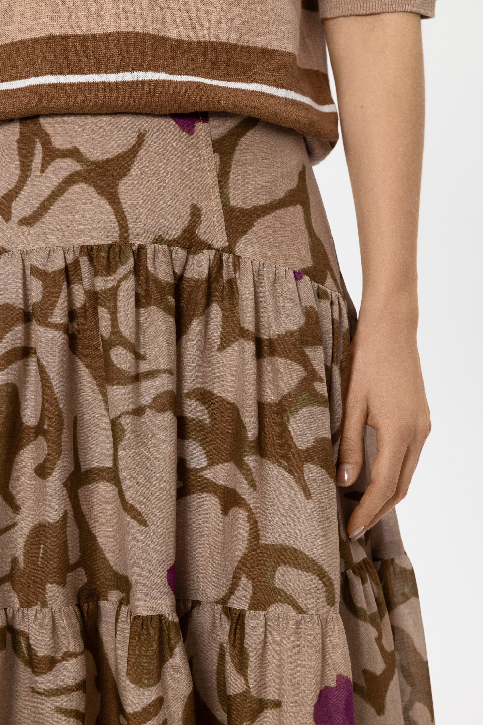 Maxi-Rock mit Flower-Print - light terracotta / multi - Standard - Image 4