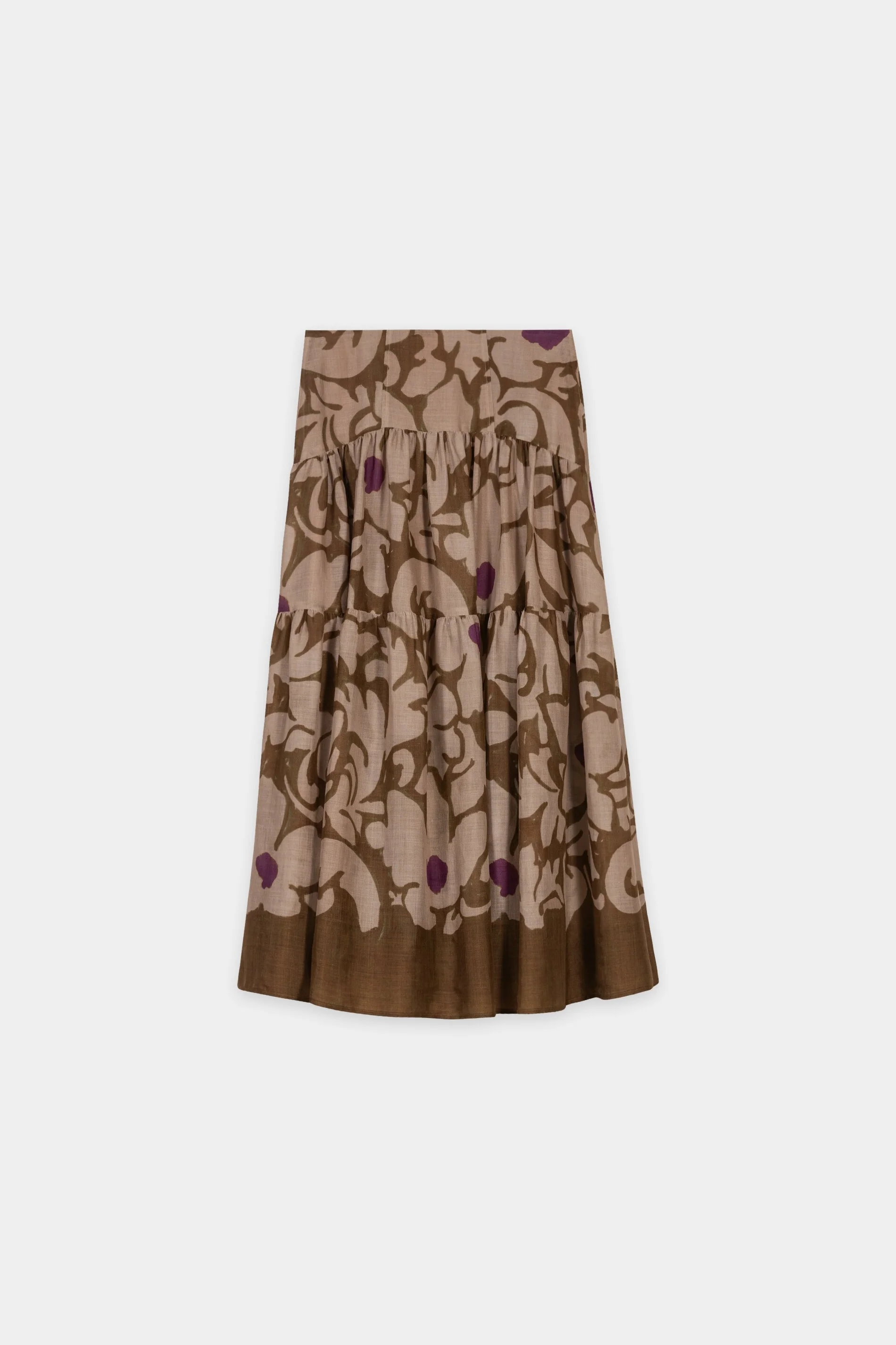 Maxi-Rock mit Flower-Print - light terracotta / multi - Standard - Image 6