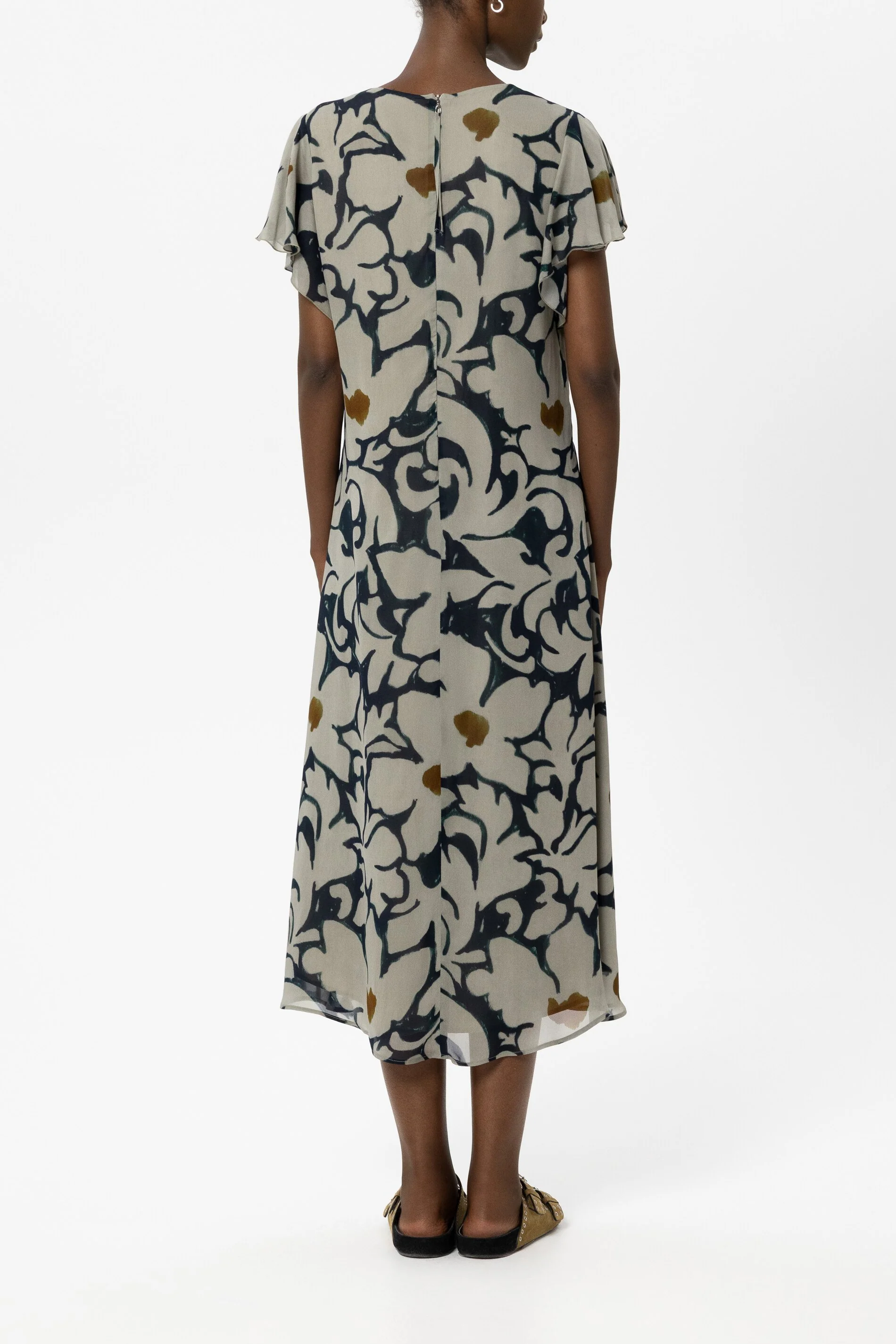 Maxikleid mit Flower-Print - tinted blue / multi - Standard - Image 3