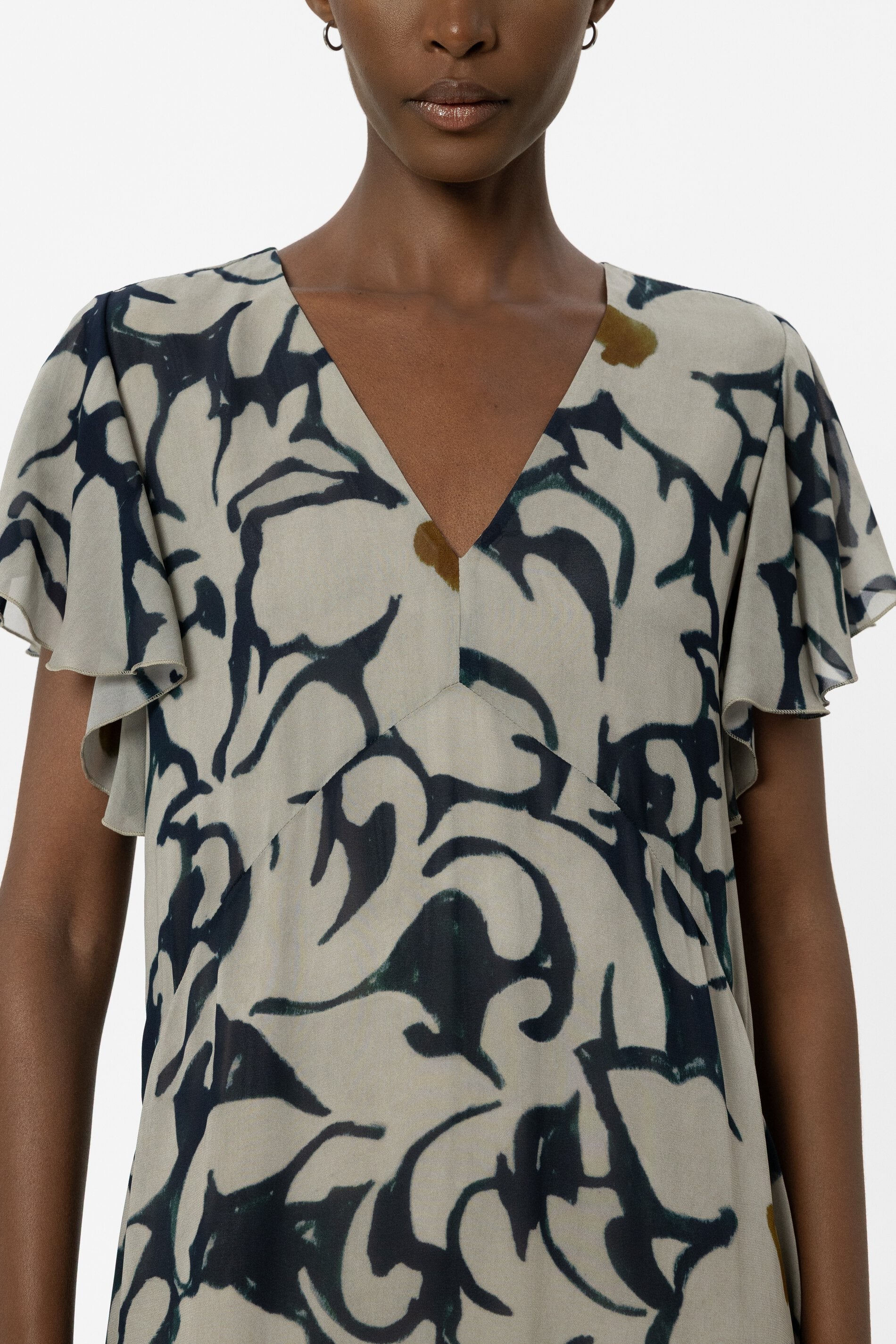 Maxikleid mit Flower-Print - tinted blue / multi - Standard - Image 4