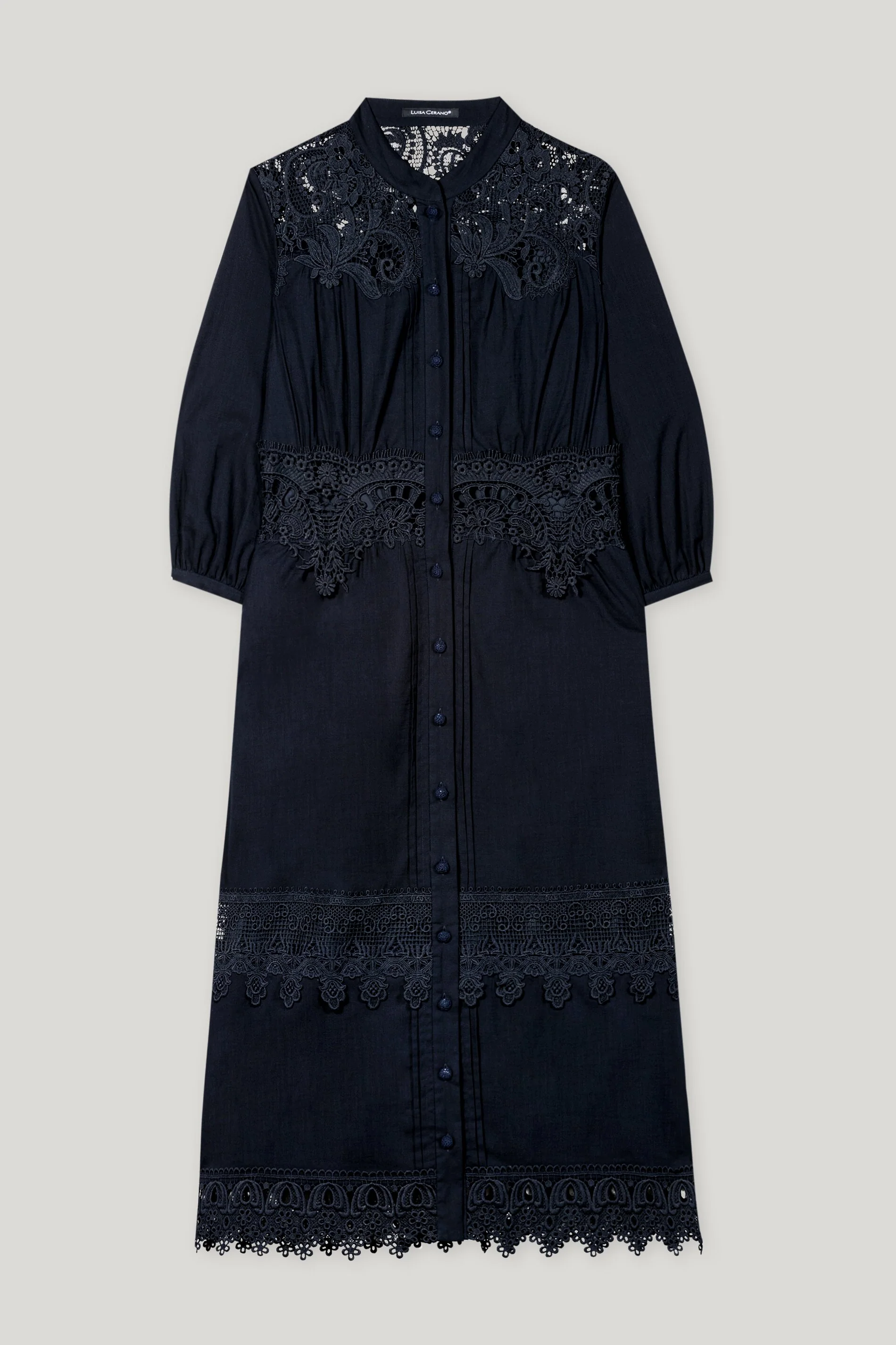 Maxikleid mit Spitzendetails - dark blue - Standard - Image 5