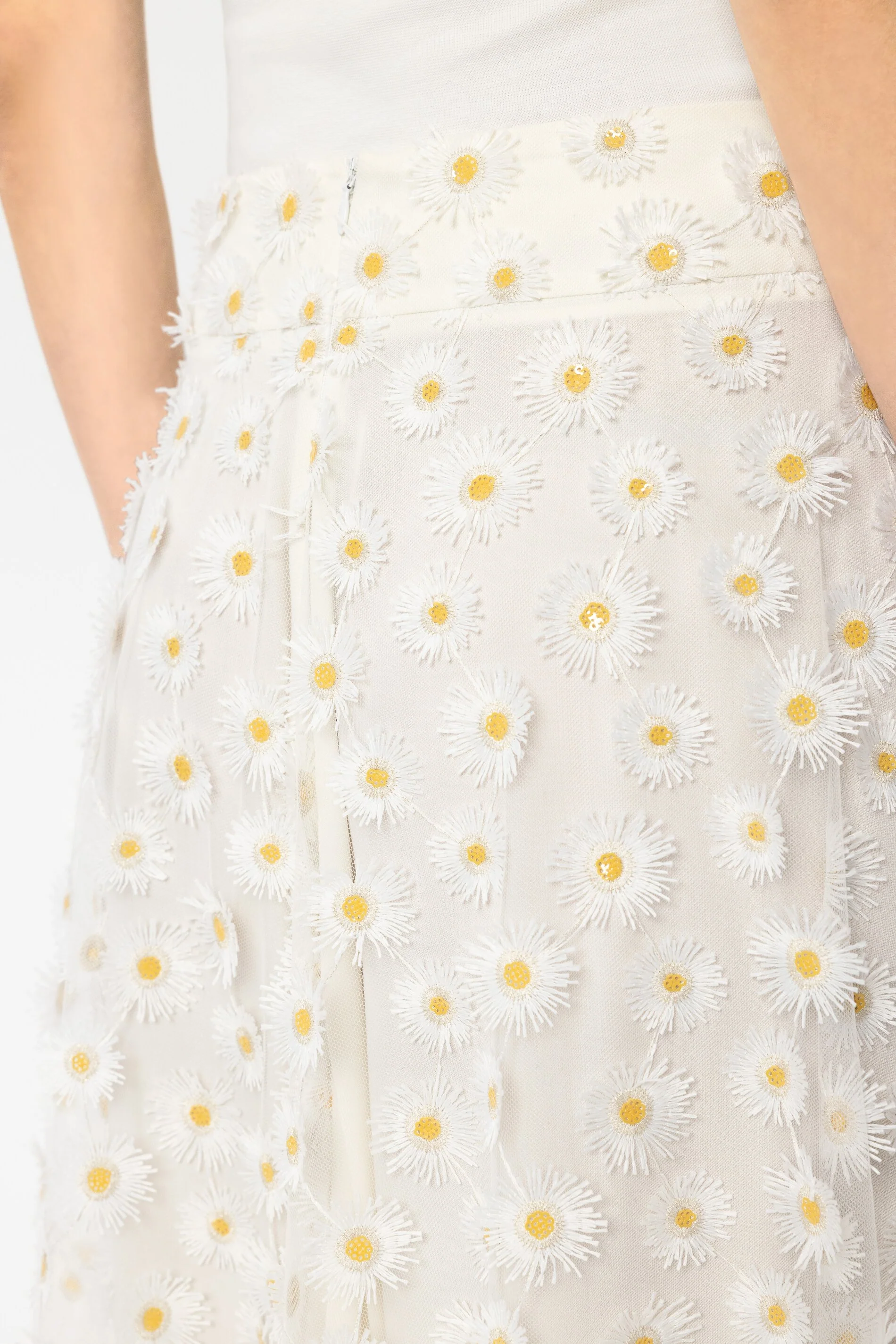 Maxirock mit Blüten - white - Standard - Image 4