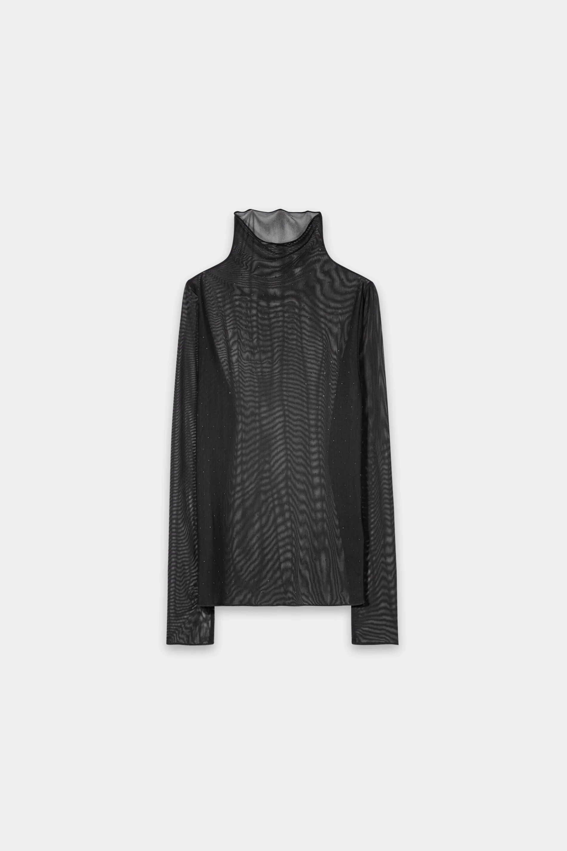 Mesh-Rollkragen-Shirt - black - Standard - Image 5