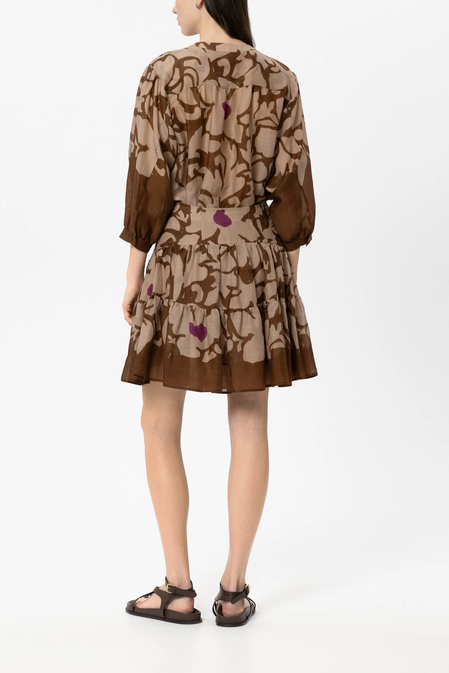 Mini-Rock mit Flower-Print - light terracotta / multi - Standard - Image 3