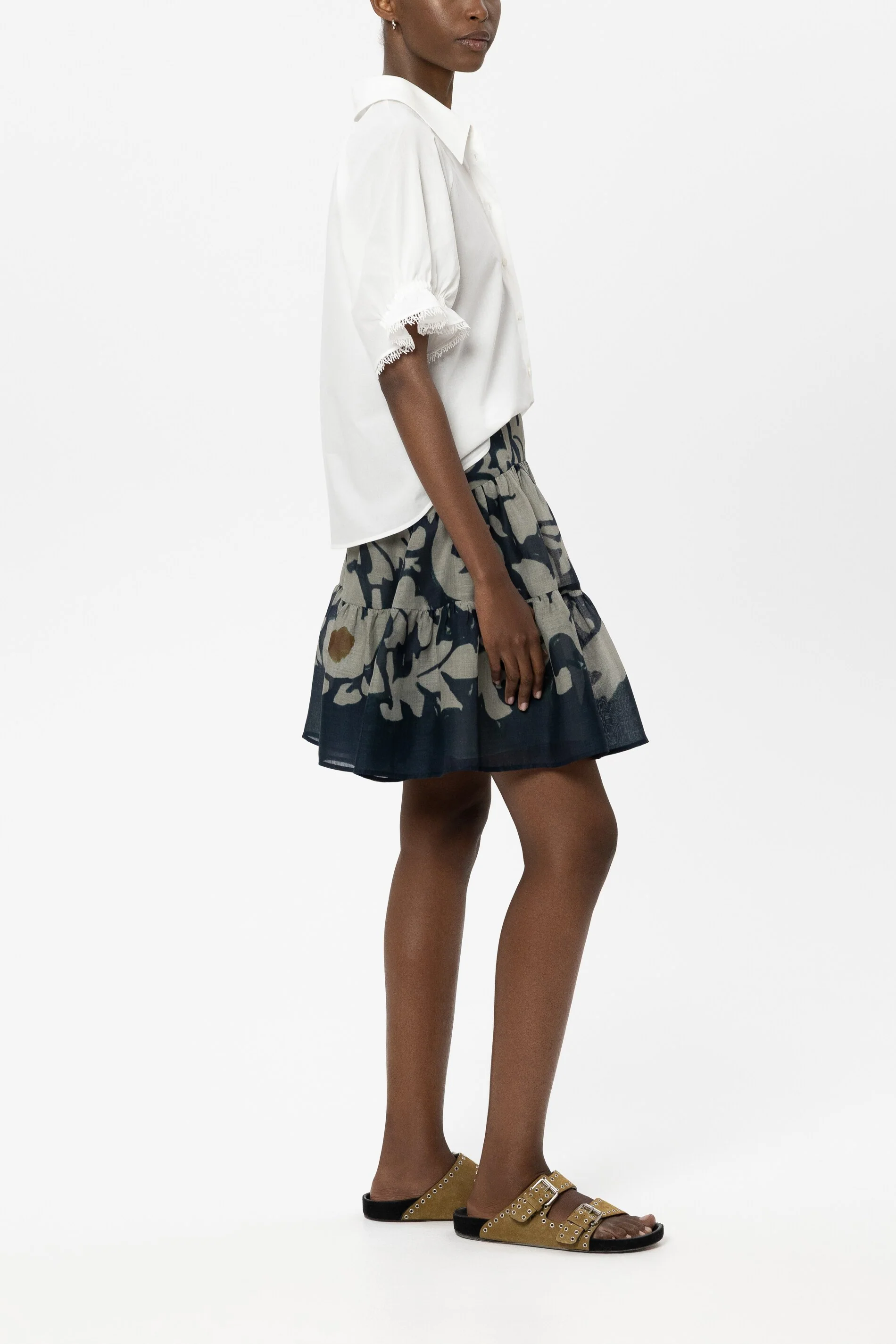Mini-Rock mit Flower-Print - tinted blue / multi - Standard - Image 2