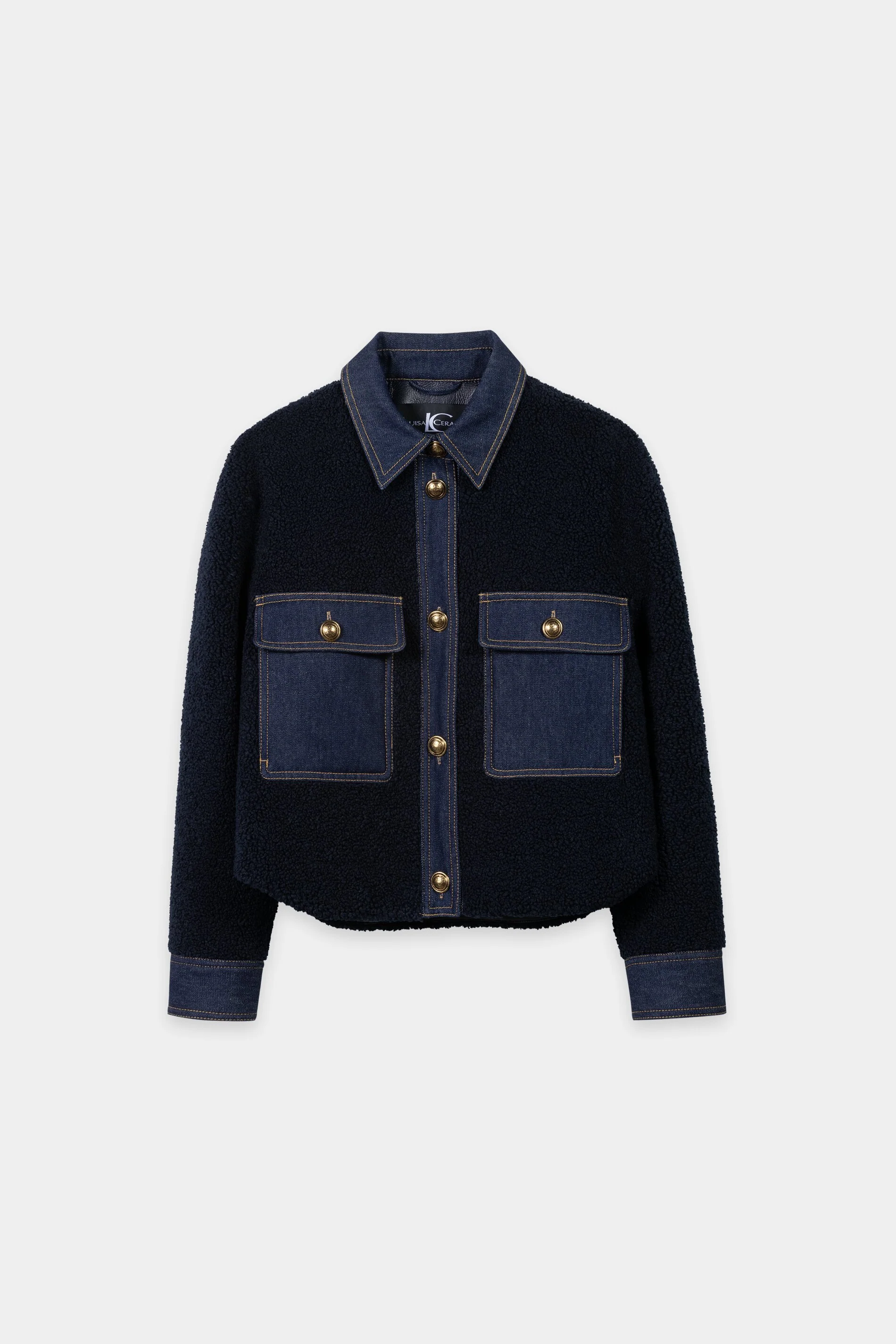 Jacke in Lammfell-Optik - navy blue - Standard - Image 5