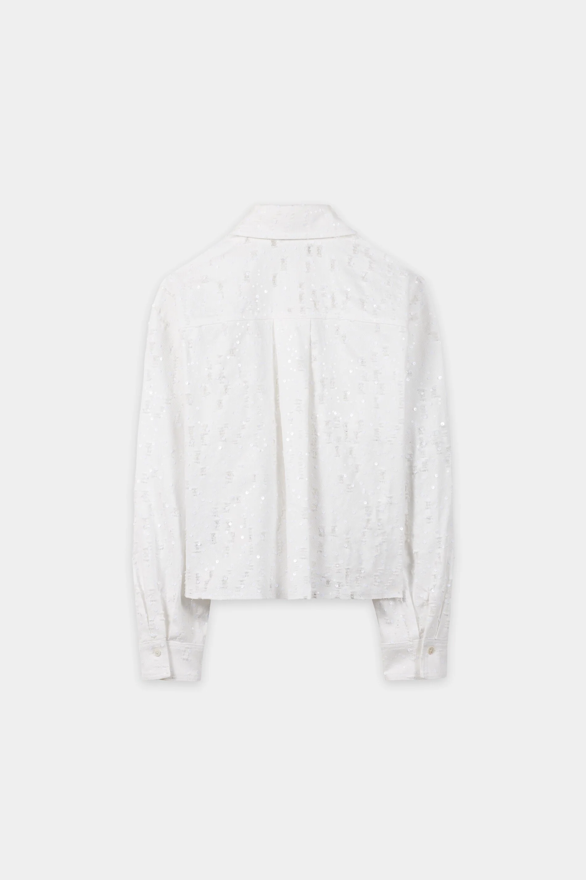 Pailletten-Baumwolljacke - white - Standard - Image 6