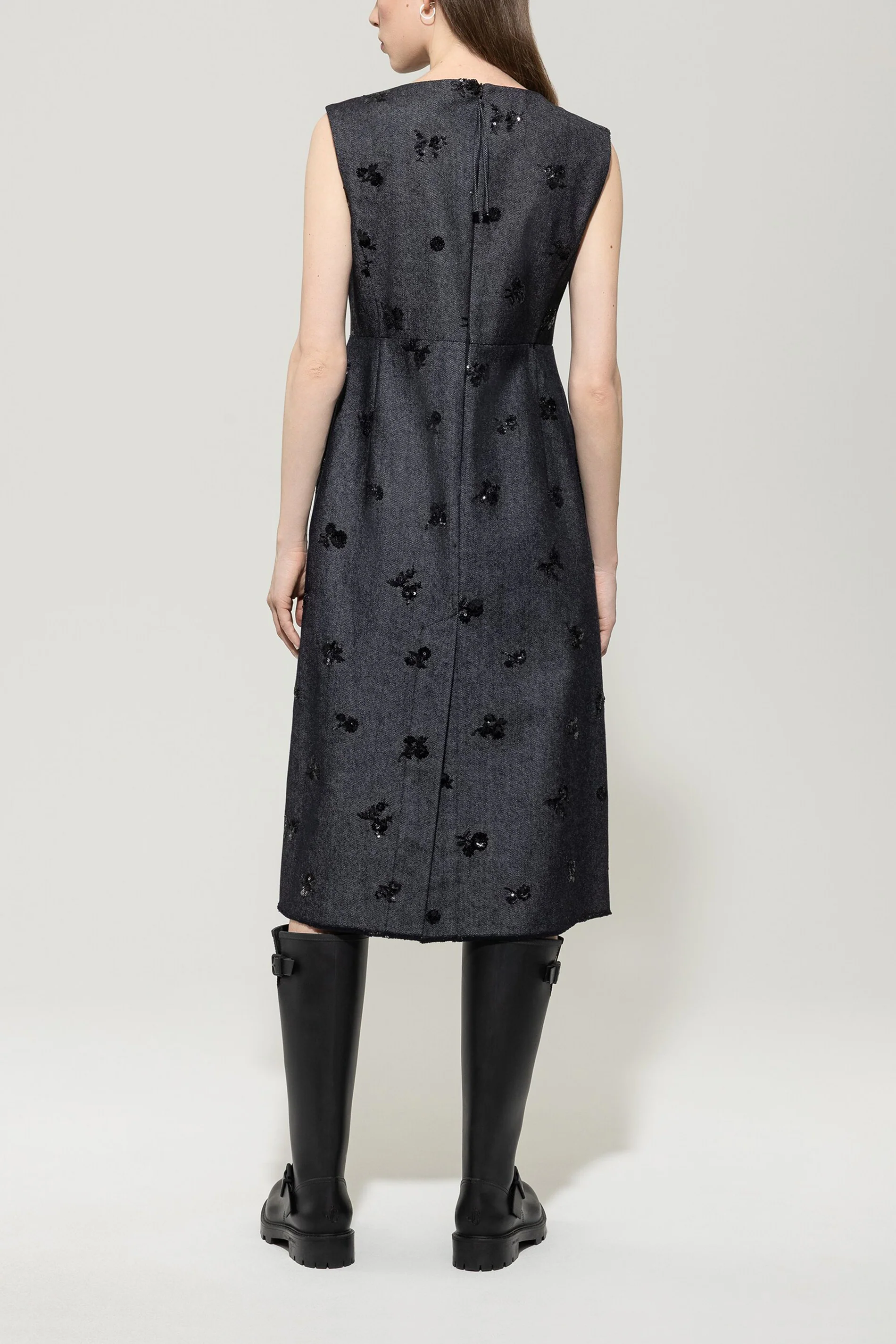 Pailletten-Denim-Kleid - dark denim blue - Standard - Image 3