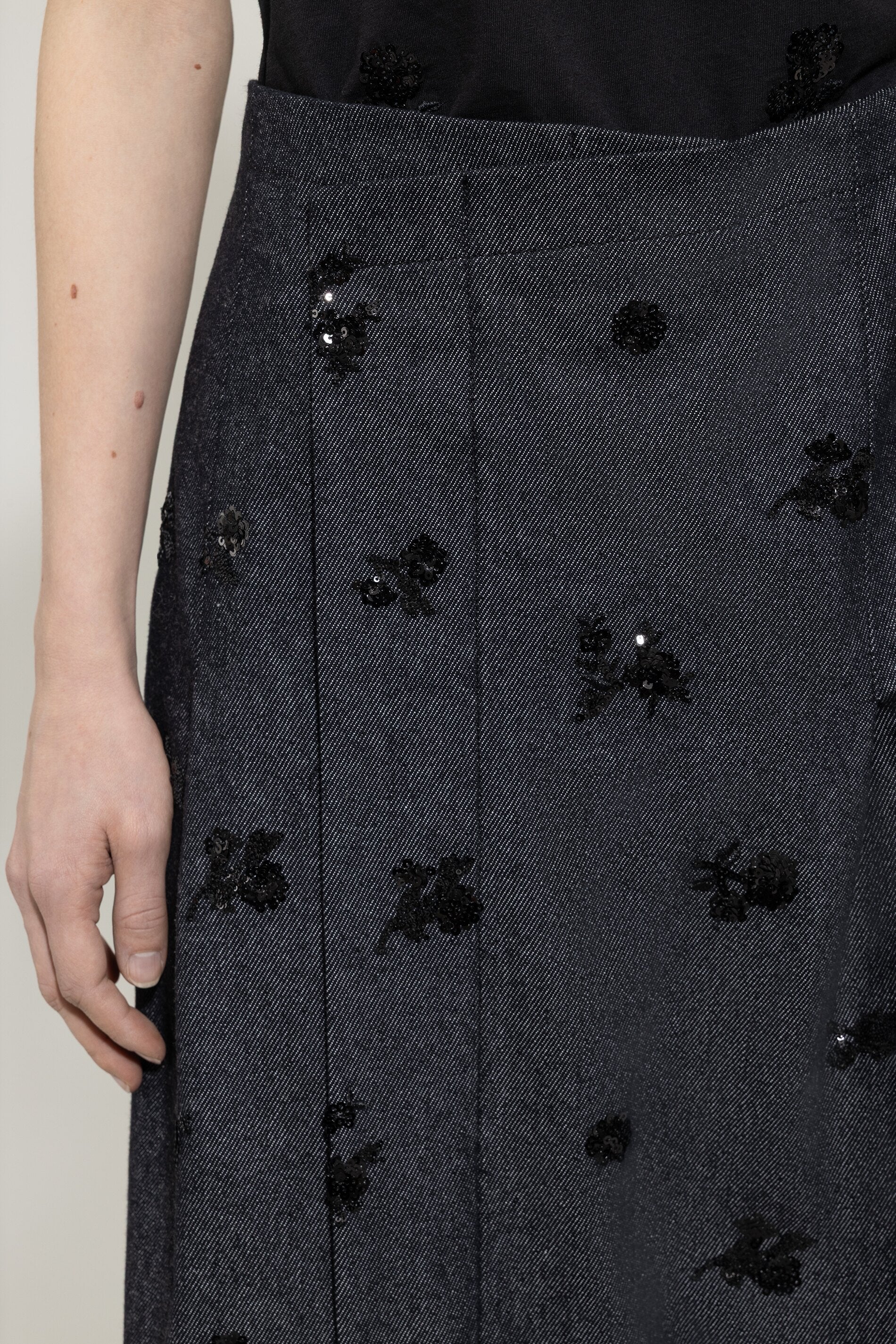Pailletten-Denim-Rock - dark denim blue - Standard - Image 4
