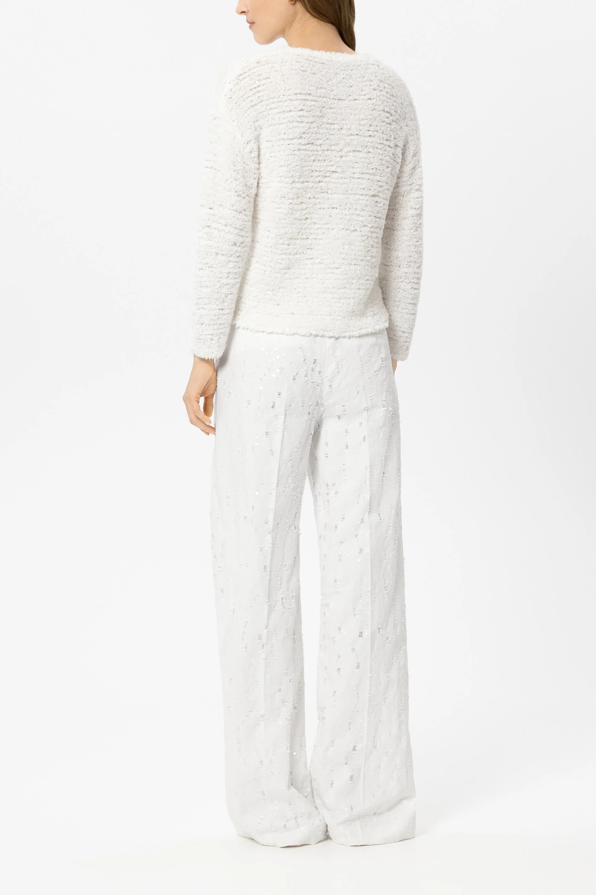 Pailletten-Wideleg-Pants - white - Standard - Image 3