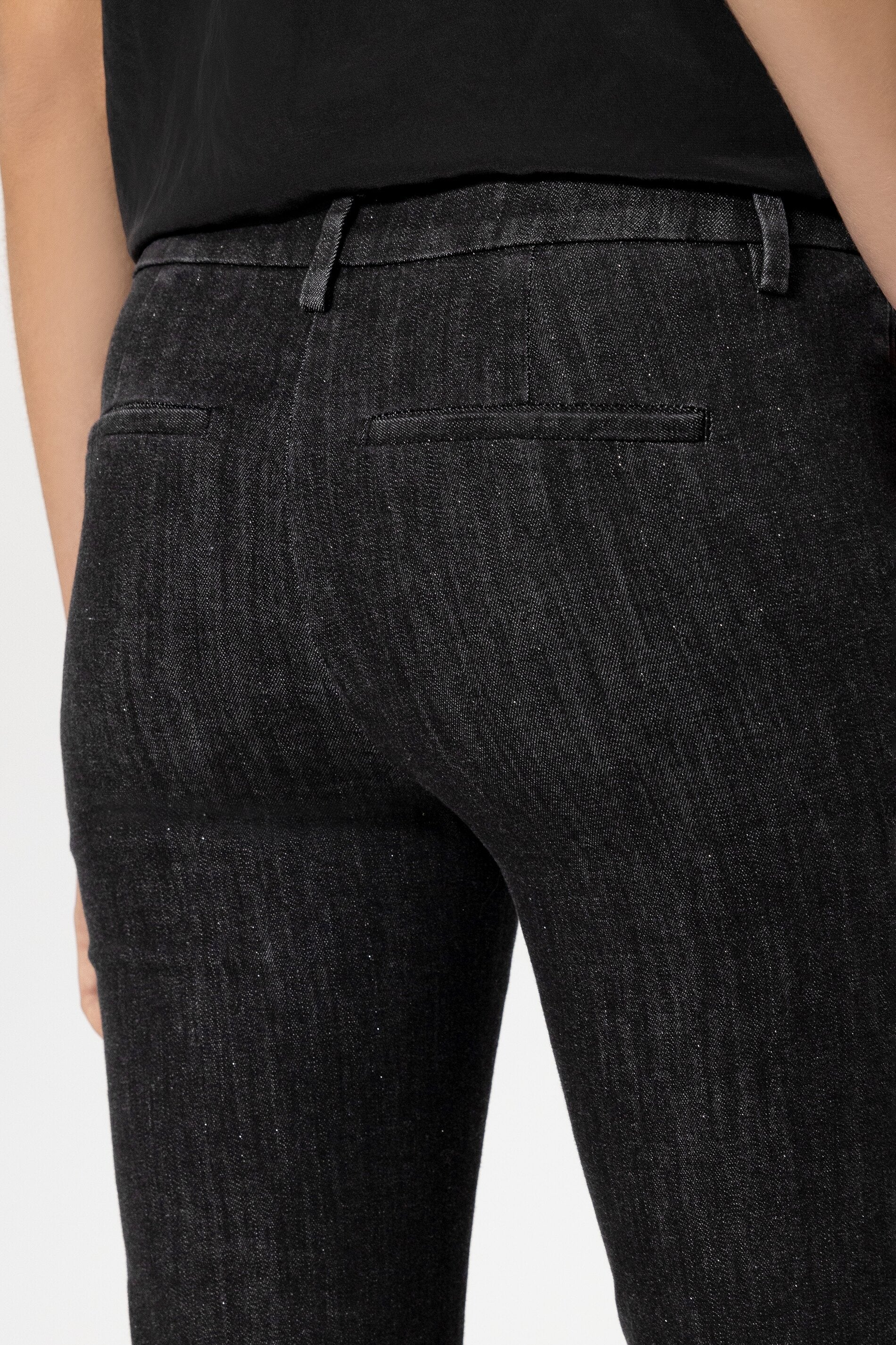 Pinstripe-Bootleg-Denim - black - Standard - Image 4