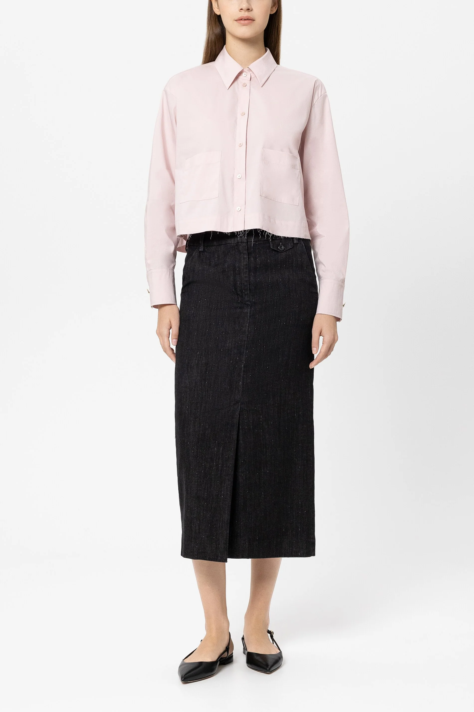 Pinstripe-Denim-Rock - black - Standard