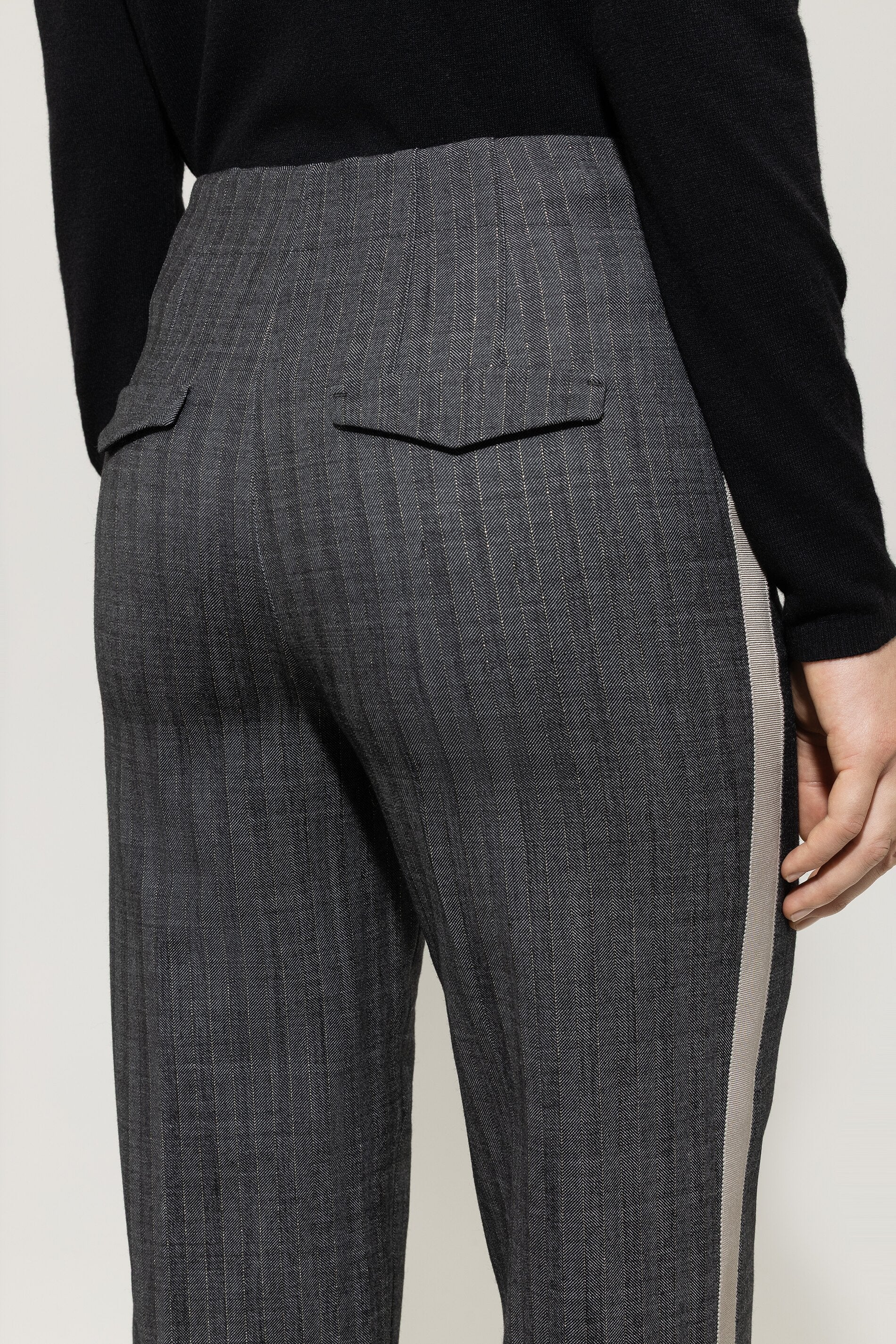 Pinstripe-Straight-Joggpants - multi - mit Band - Image 4