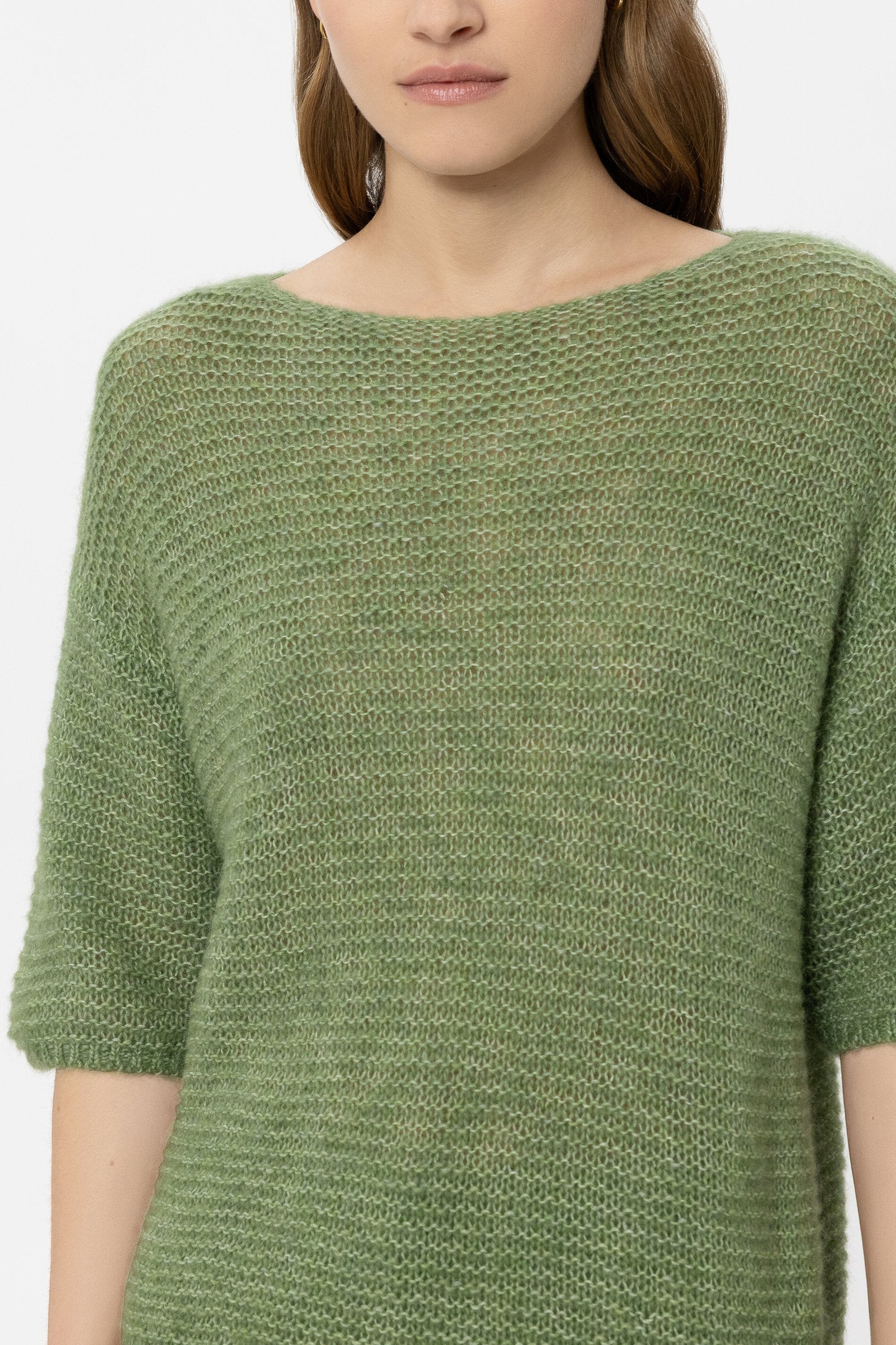Pullover aus Alpaka-Mix - moss green - Standard - Image 4