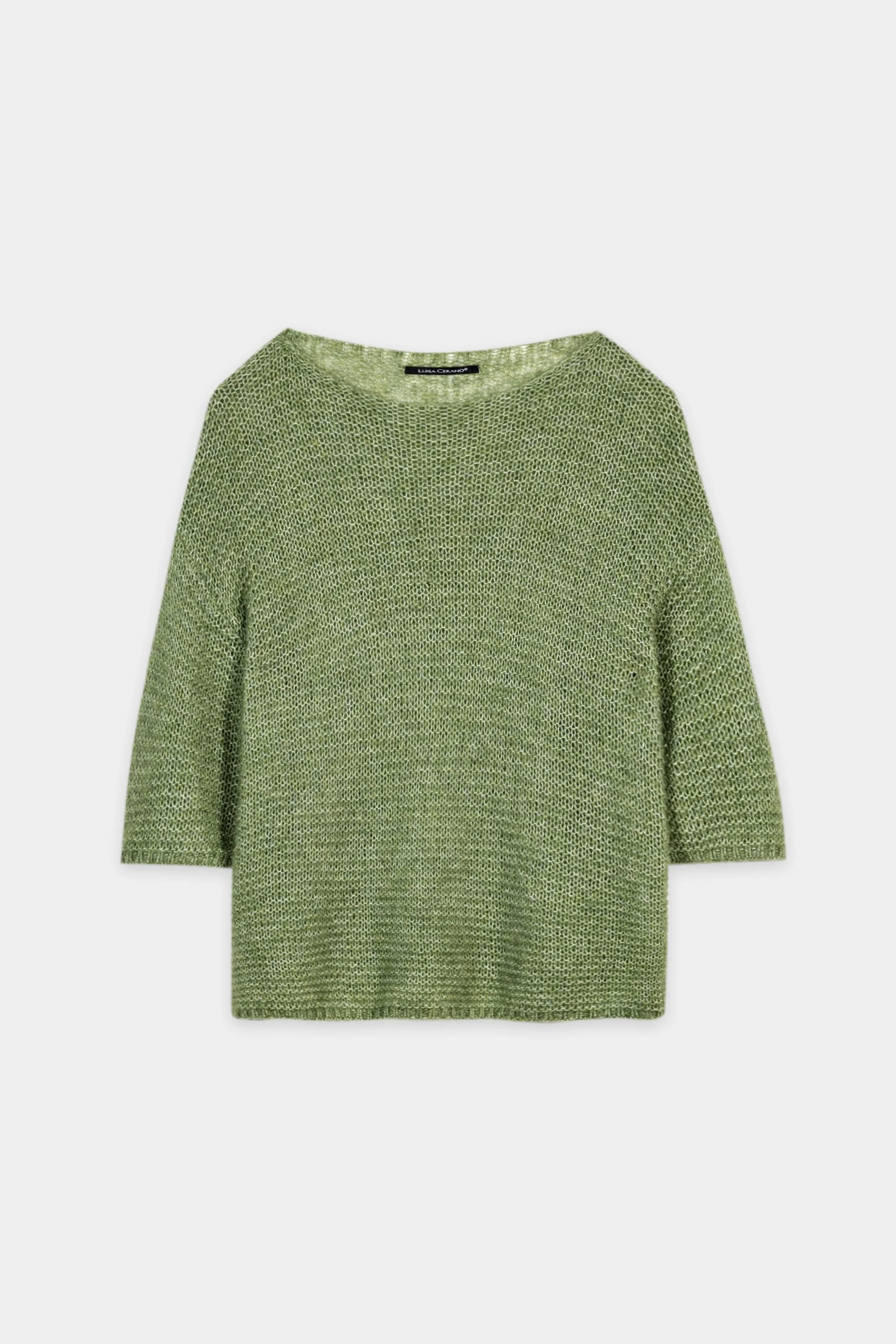 Pullover aus Alpaka-Mix - moss green - Standard - Image 5