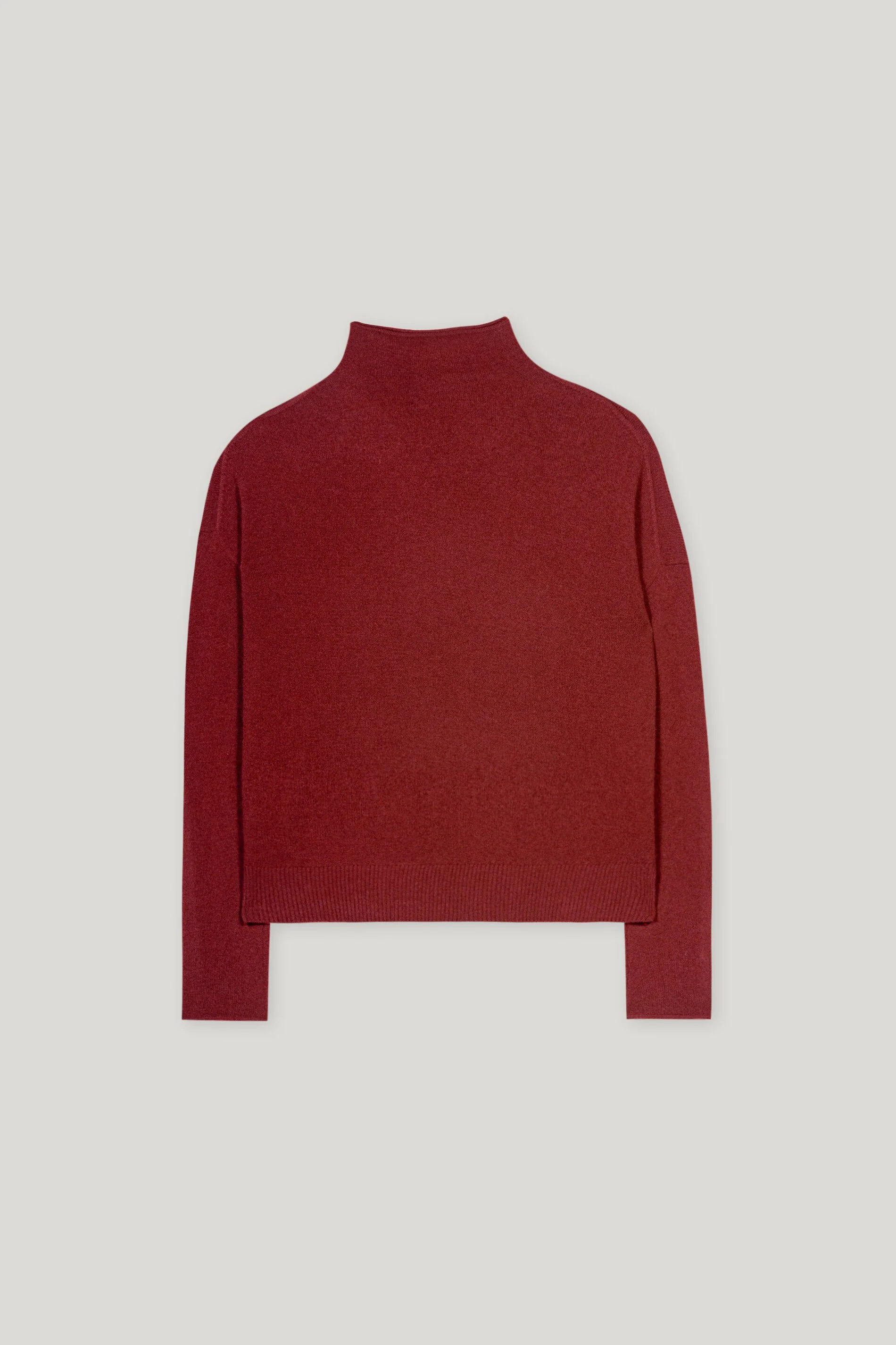 Pullover aus Kaschmir-Mix - berry red - Standard - Image 6