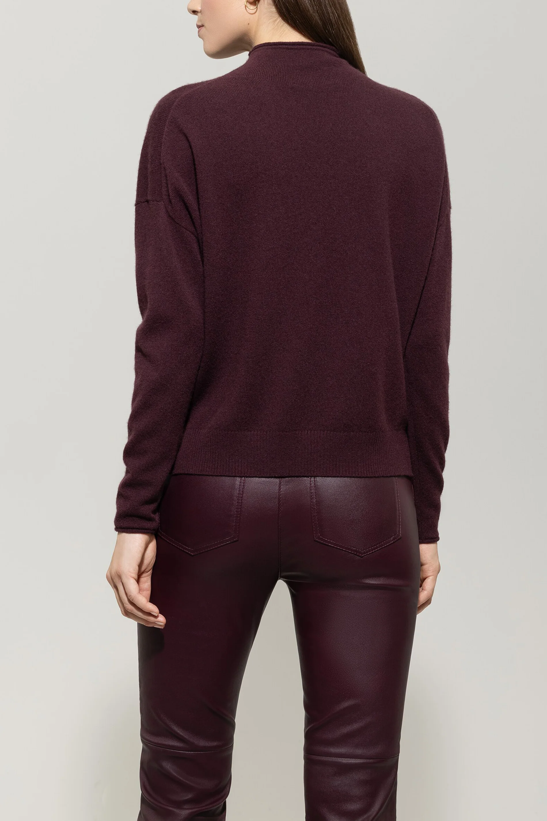 Pullover aus Kaschmir-Mix - burgundy - Standard - Image 3