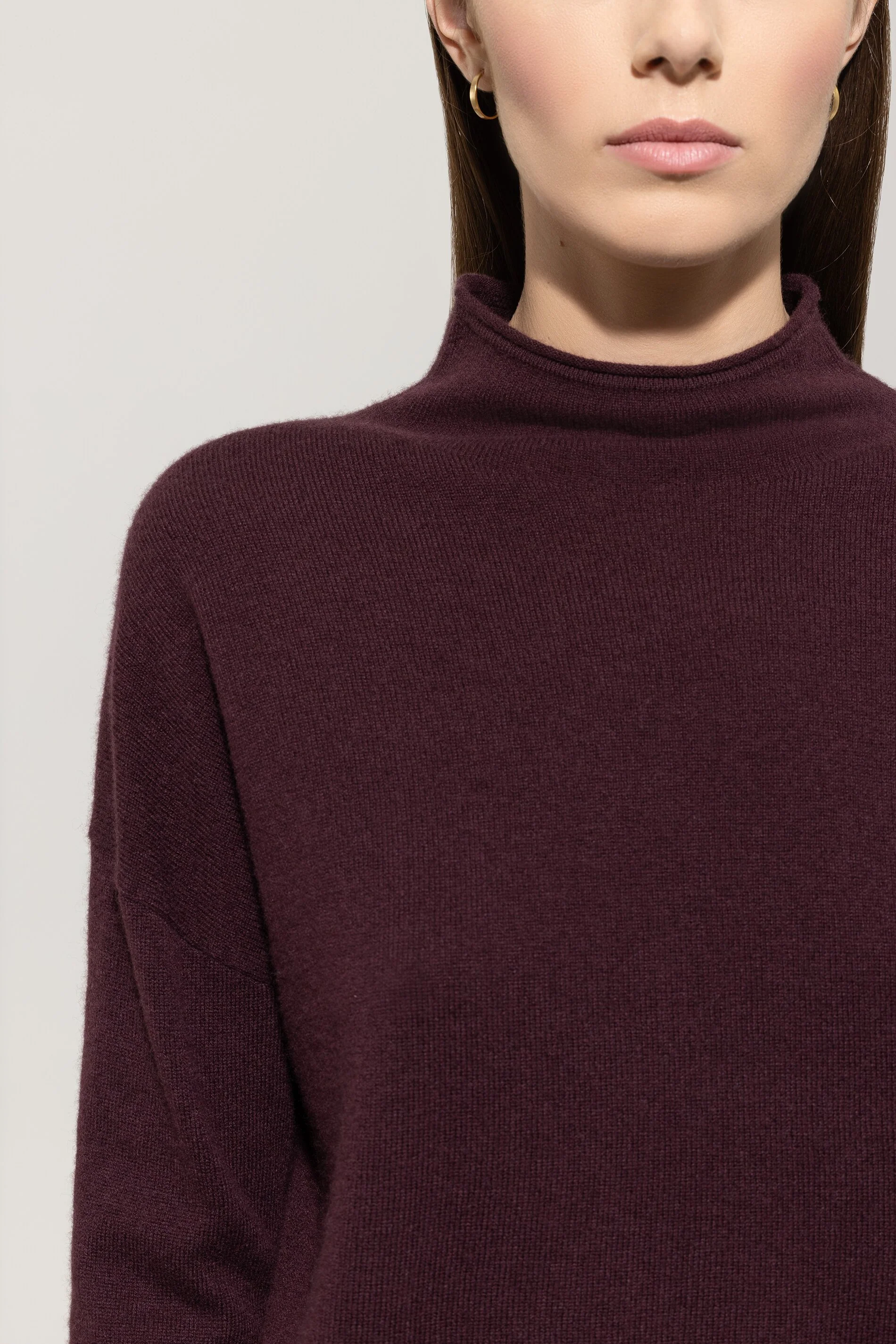 Pullover aus Kaschmir-Mix - burgundy - Standard - Image 4