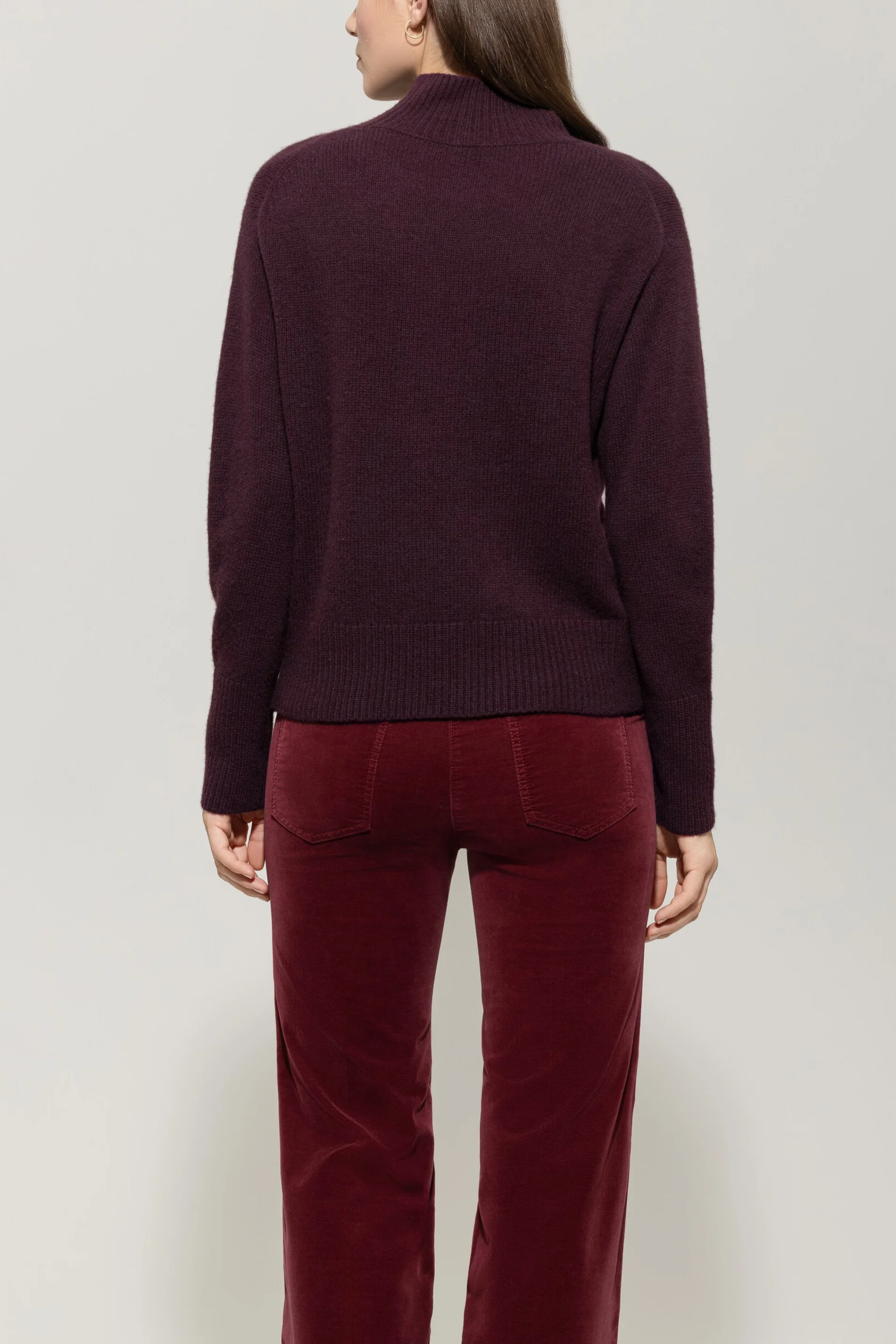Pullover aus Kaschmir-Mix - burgundy - Standard - Image 3