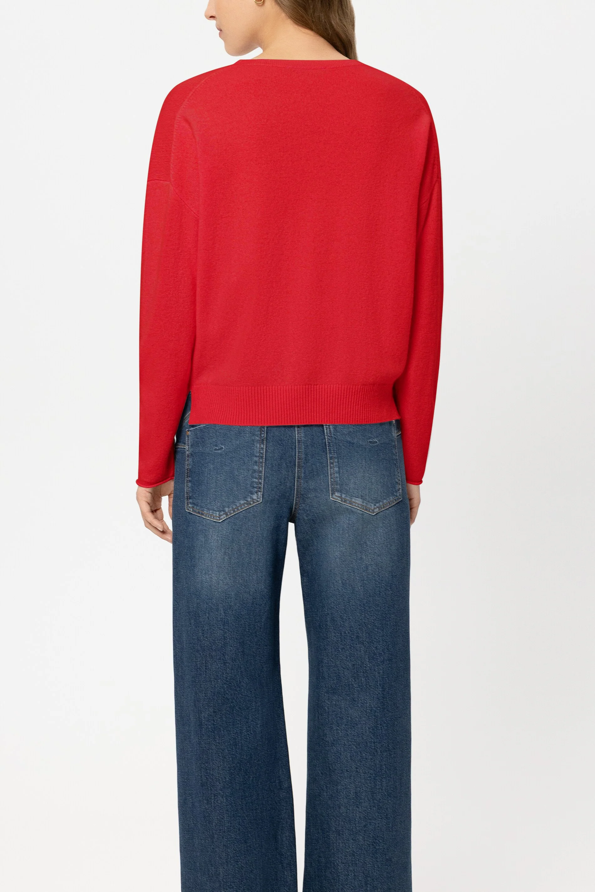 Pullover aus Kaschmir-Mix - cherry red - Standard - Image 3