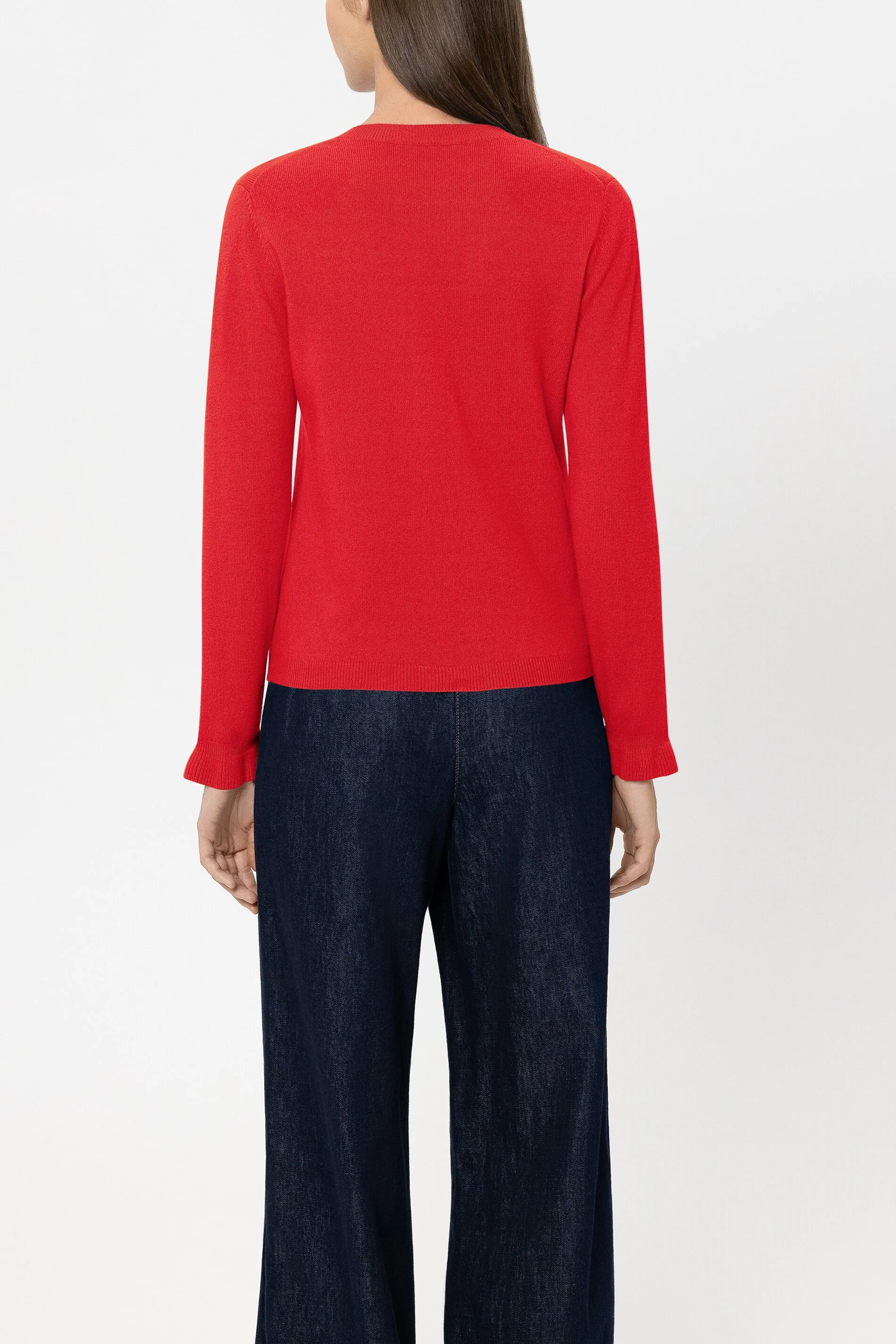 Pullover aus Kaschmir-Mix - cherry red - Standard - Image 3
