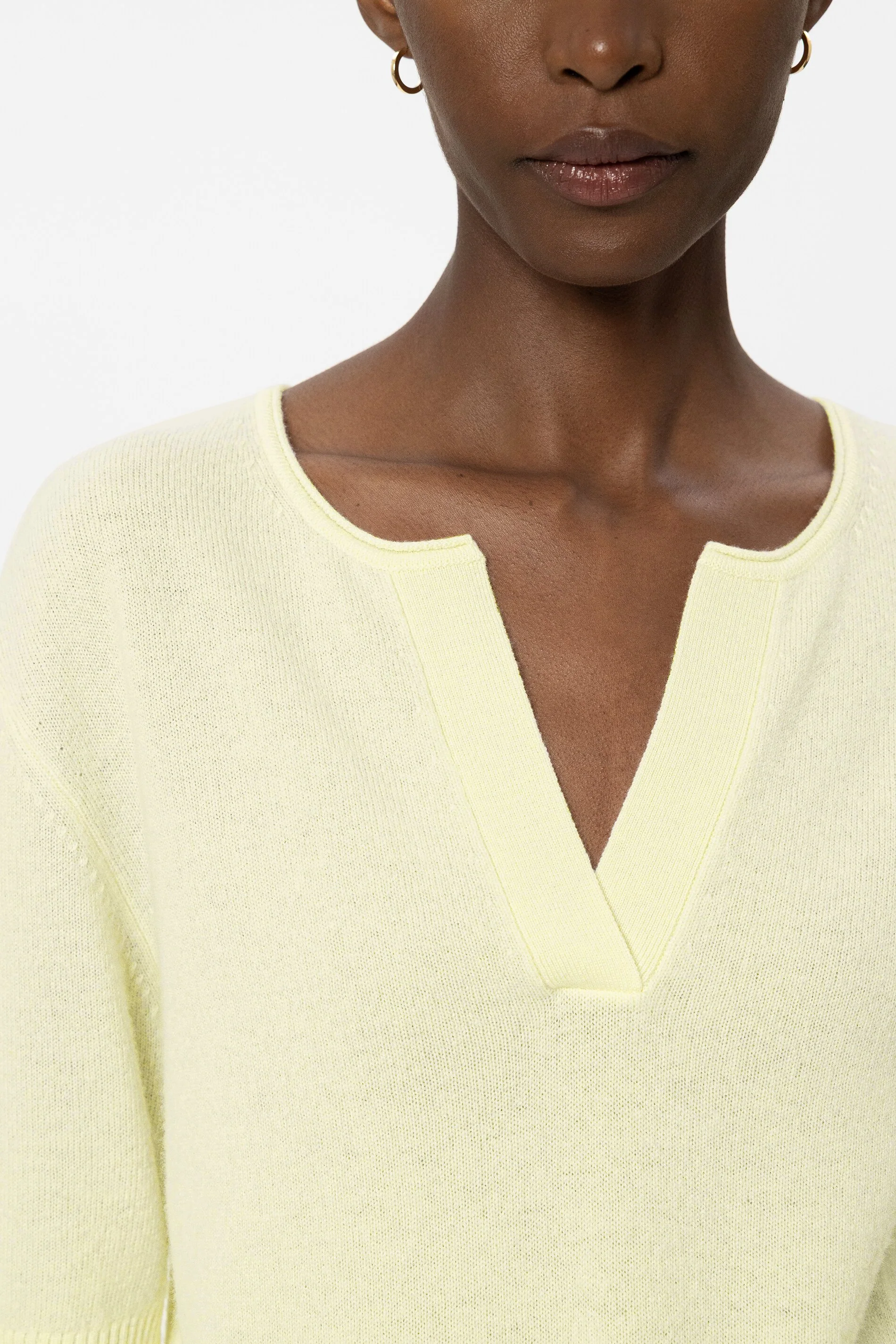 Pullover aus Kaschmir-Mix - citron - Standard - Image 4