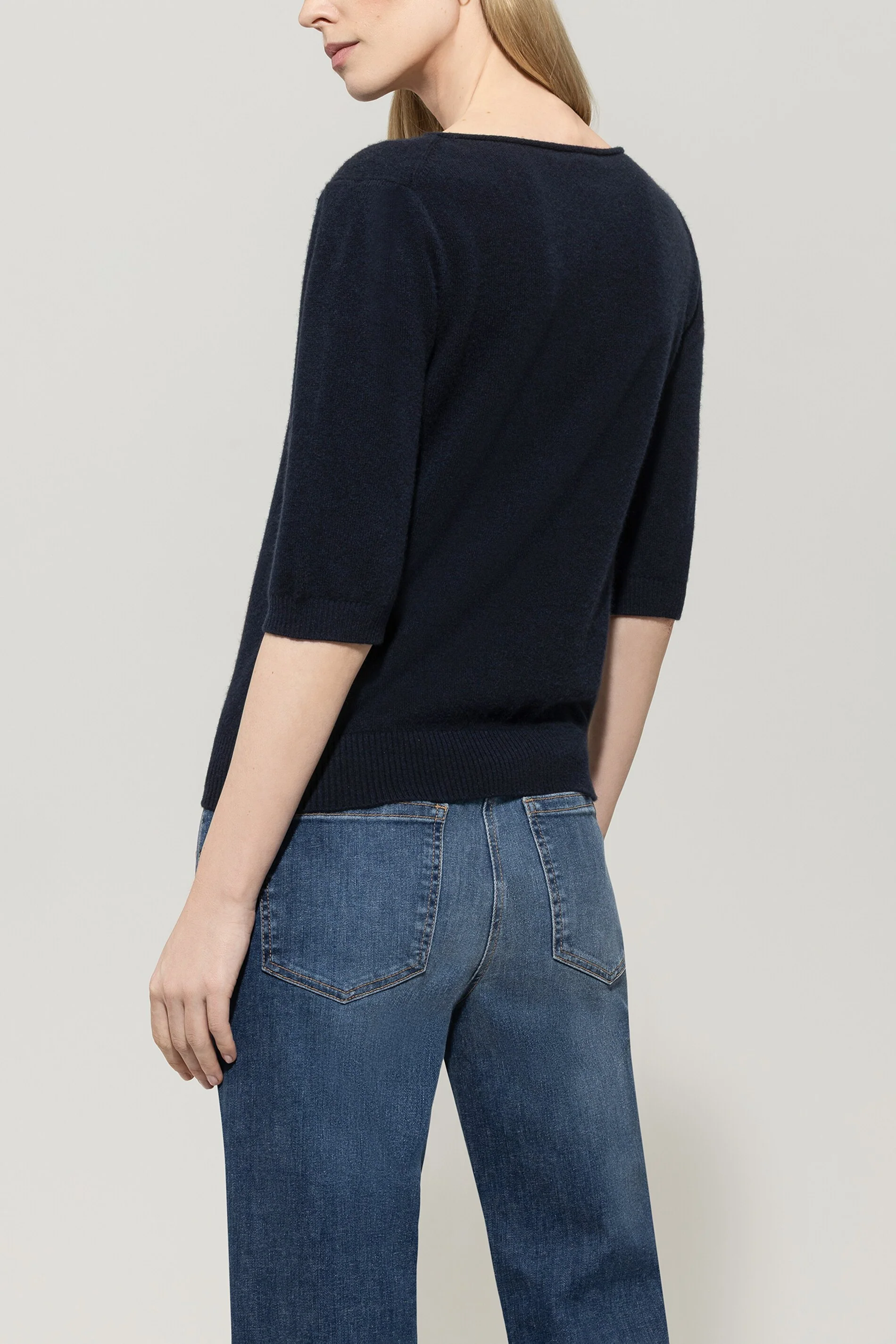 Pullover aus Kaschmir-Mix - dark blue - Standard - Image 3