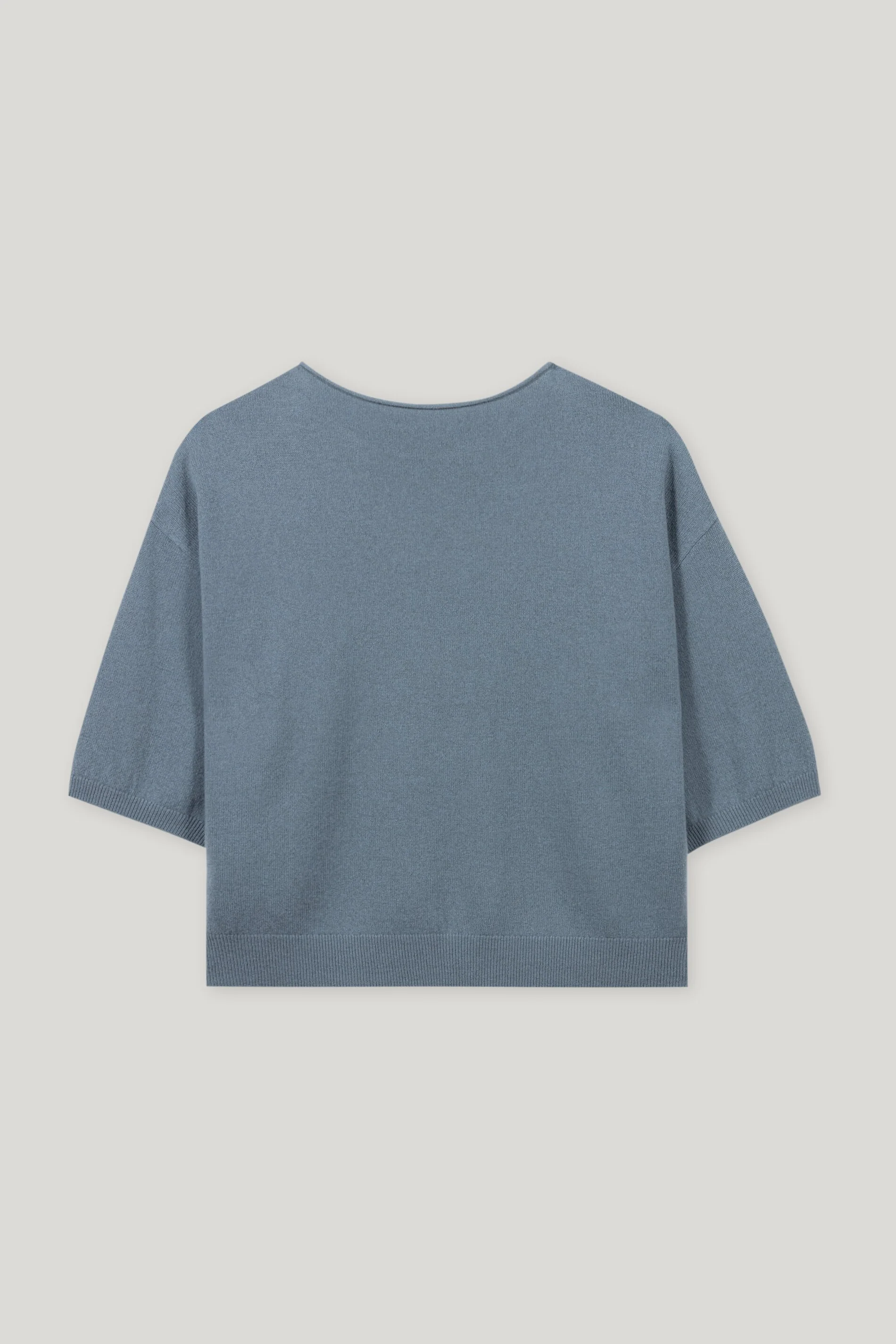 Pullover aus Kaschmir-Mix - greyish blue / light blue - Standard - Image 6