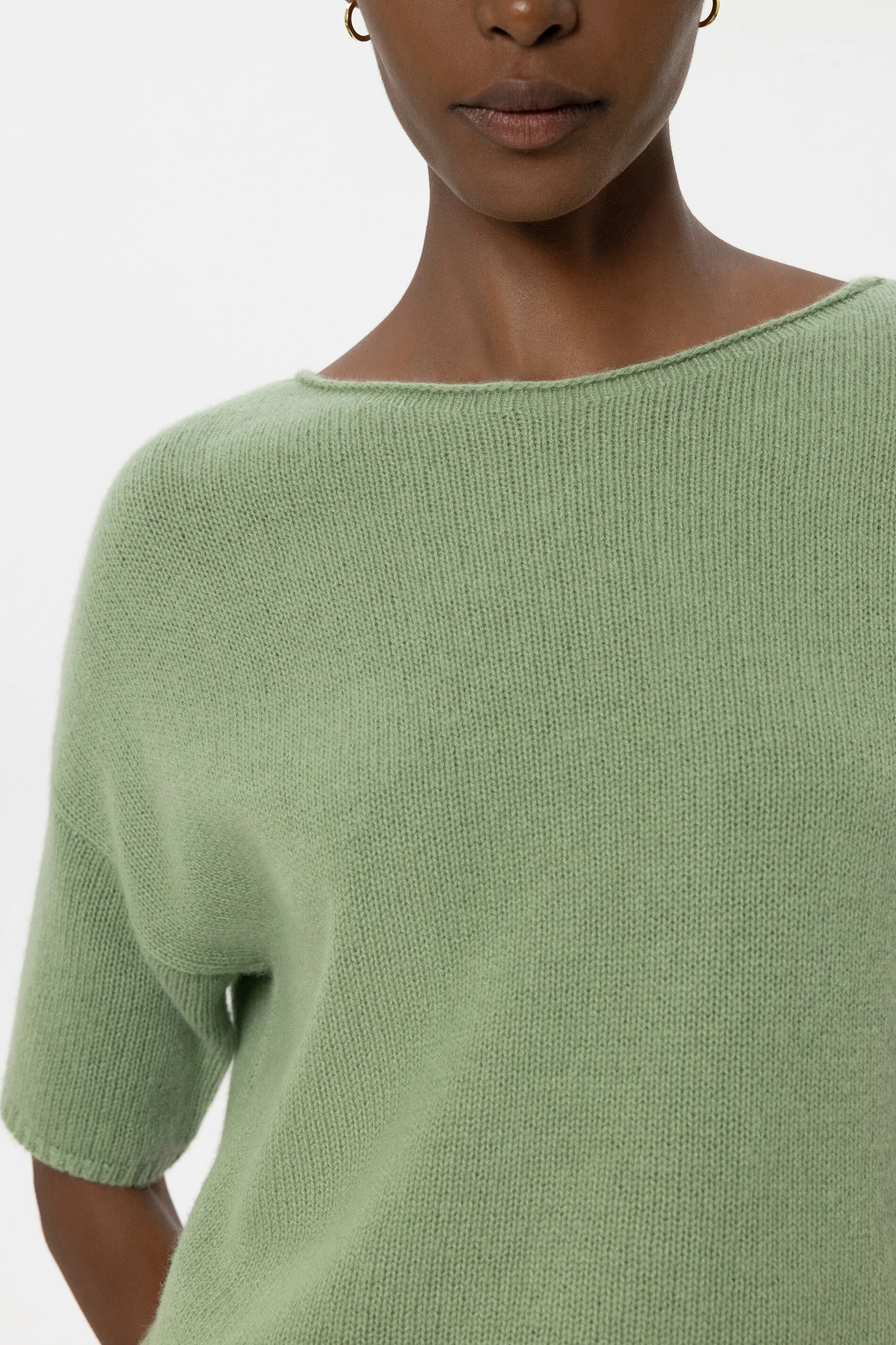 Pullover aus Kaschmir-Mix - moss green - Standard - Image 4