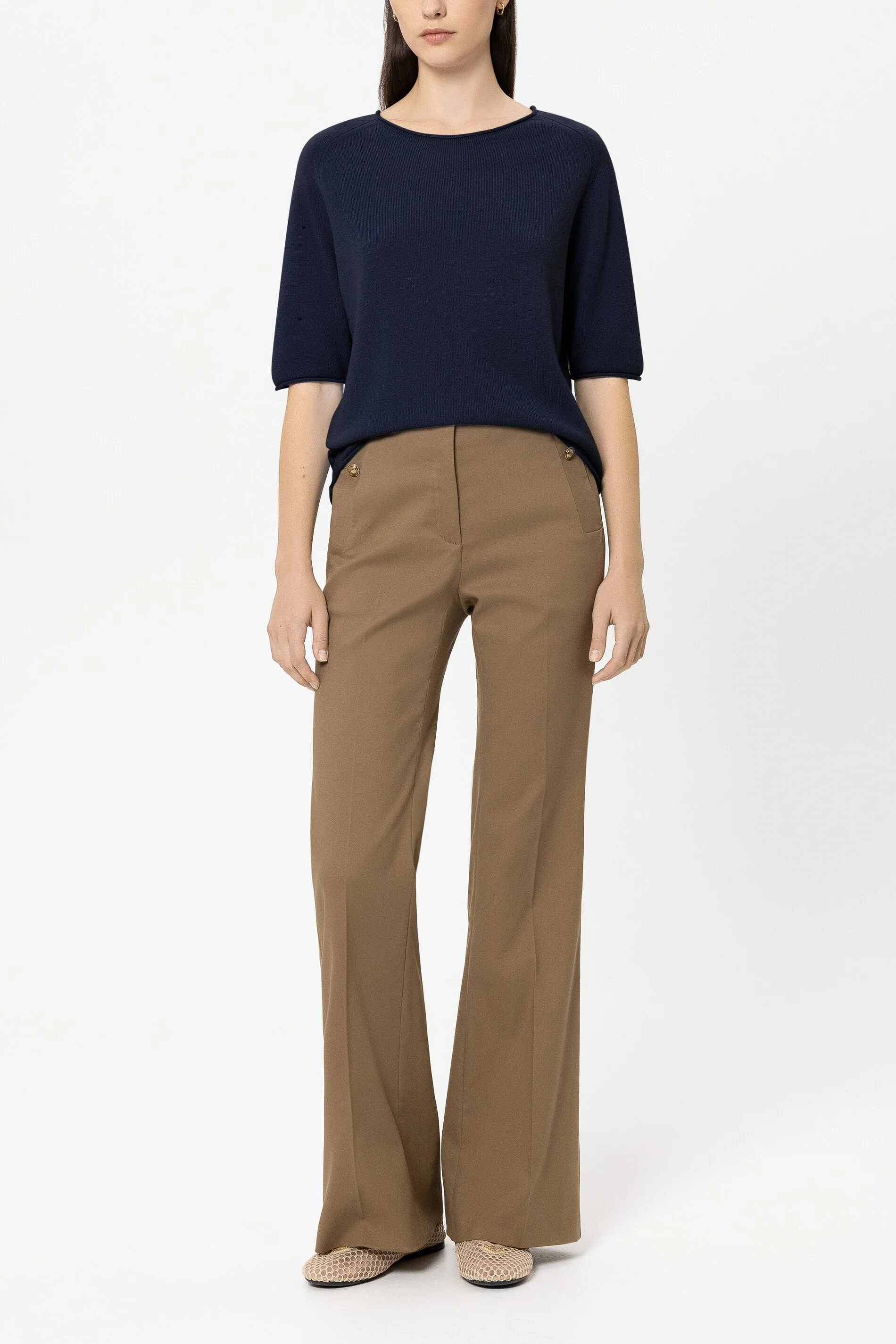 Pullover aus Kaschmir-Mix - navy blue - Standard