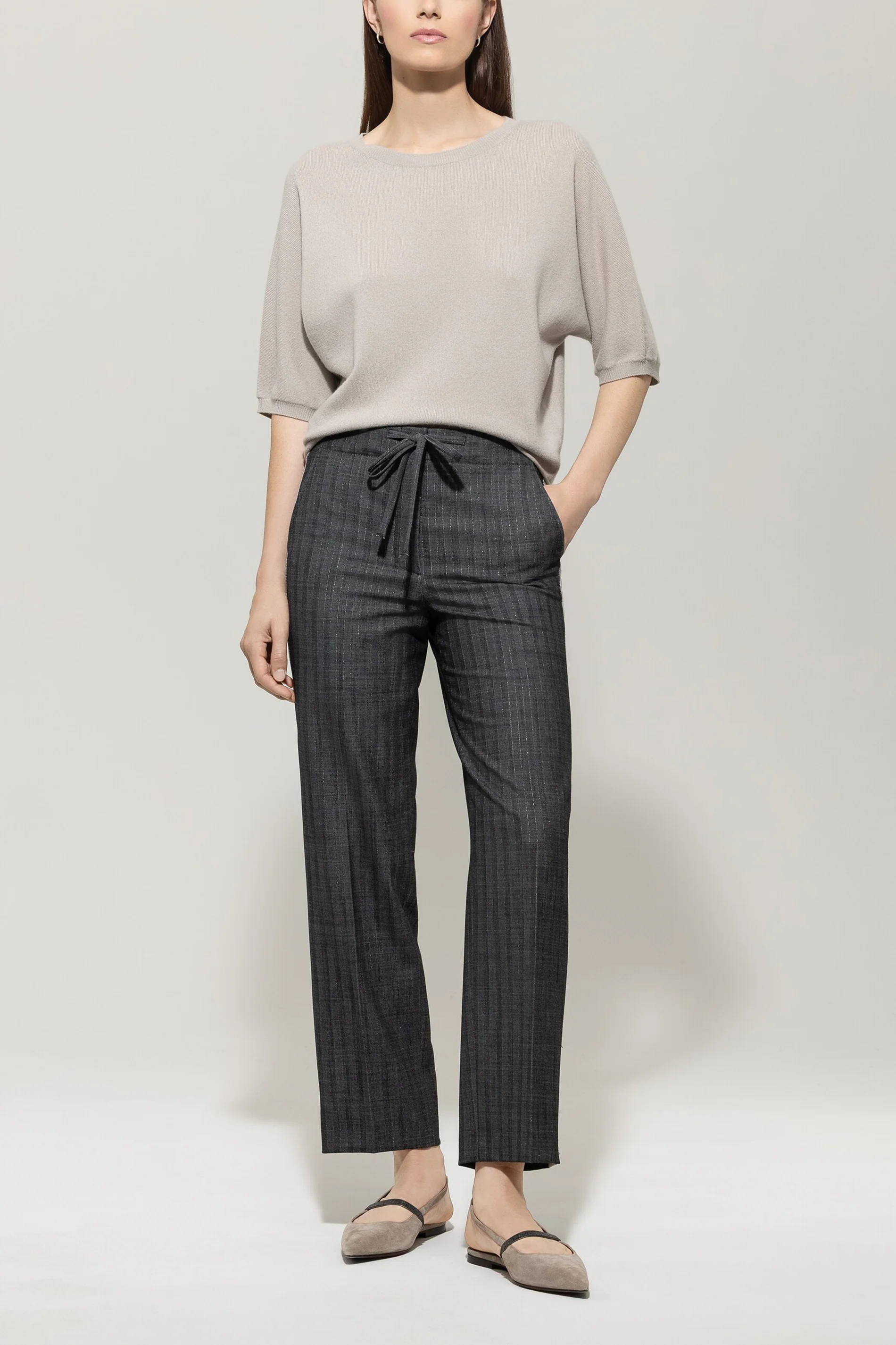 Pullover aus Kaschmir-Mix - oyster - Standard