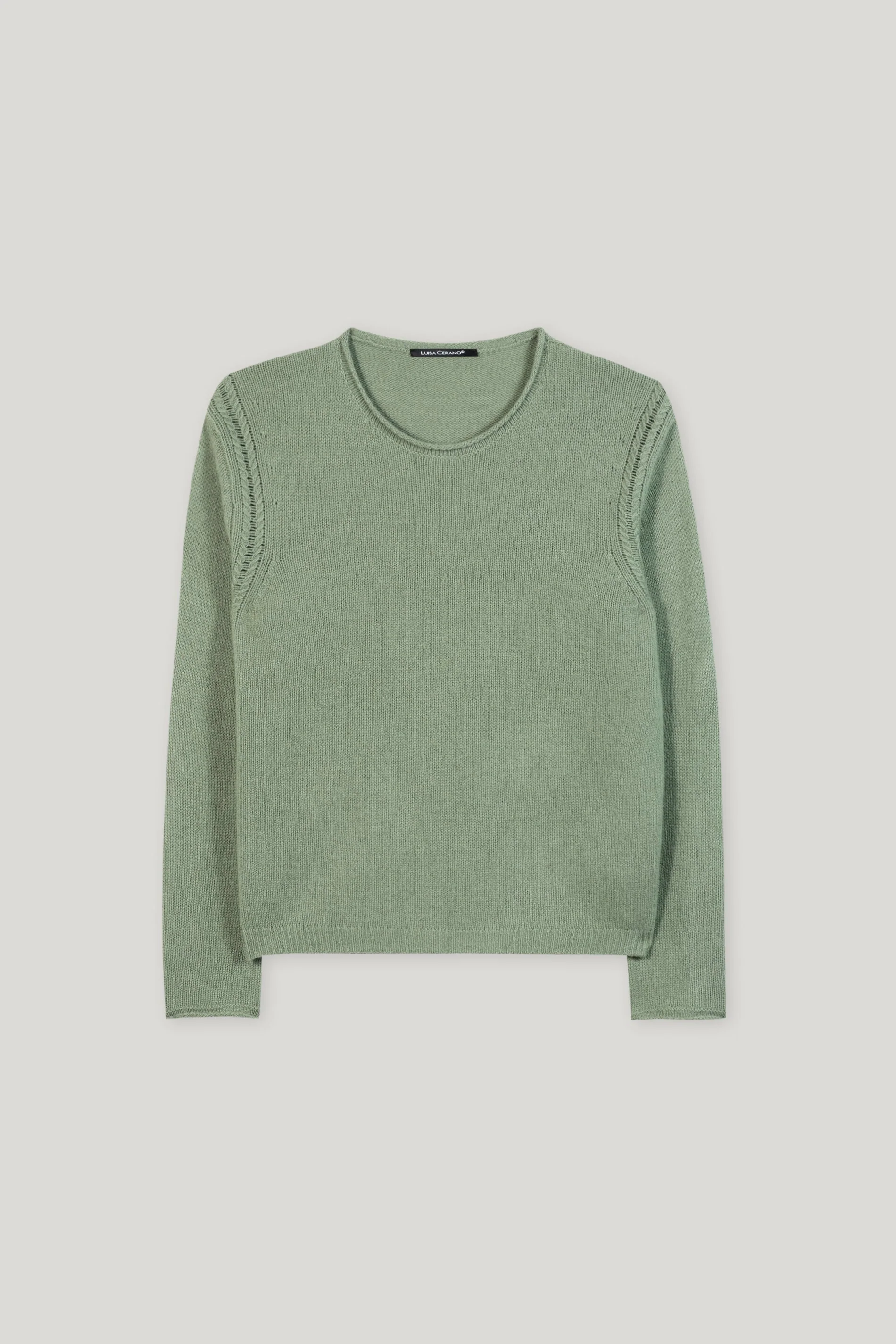 Pullover aus Kaschmir-Mix - salbei - Standard - Image 5