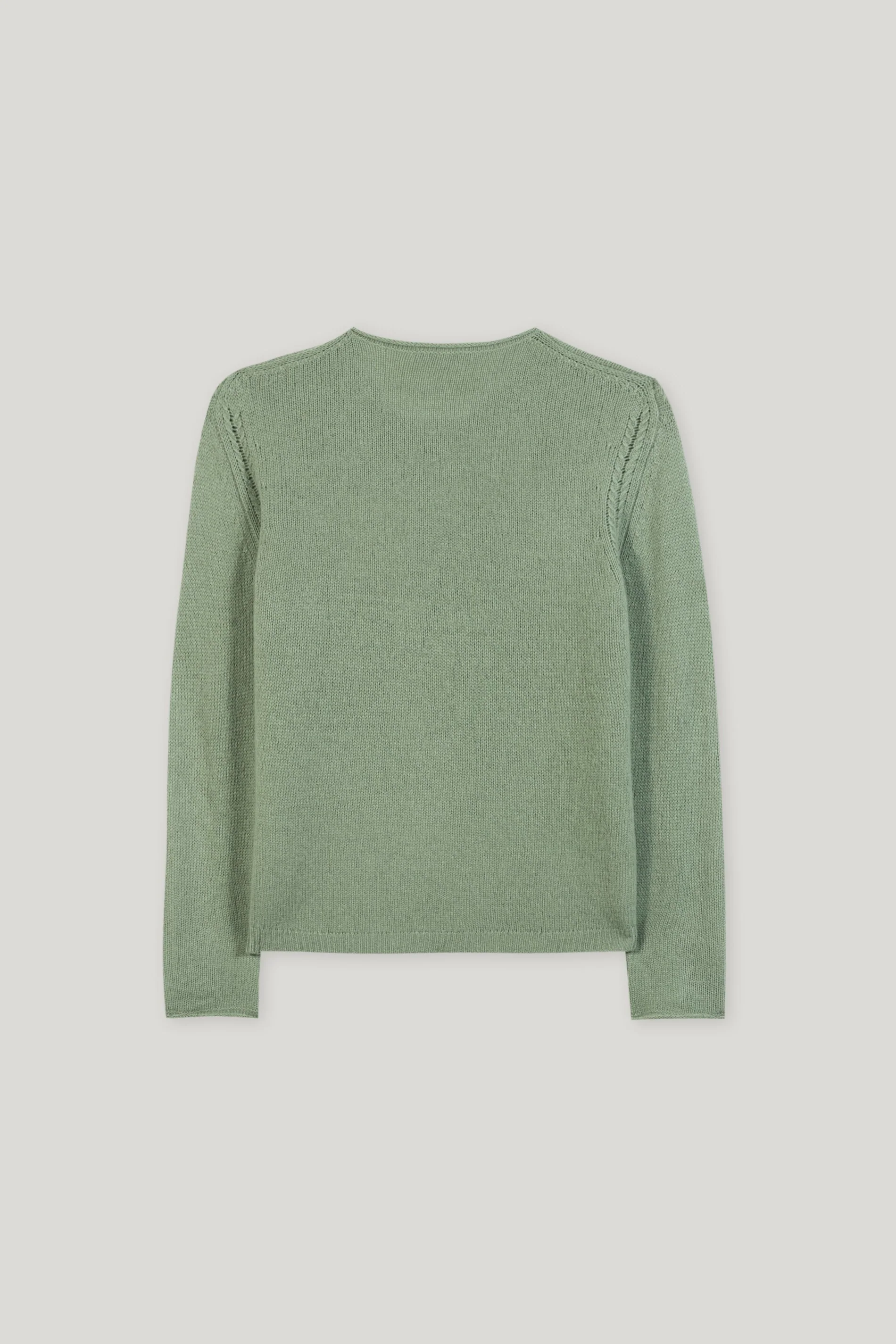 Pullover aus Kaschmir-Mix - salbei - Standard - Image 6